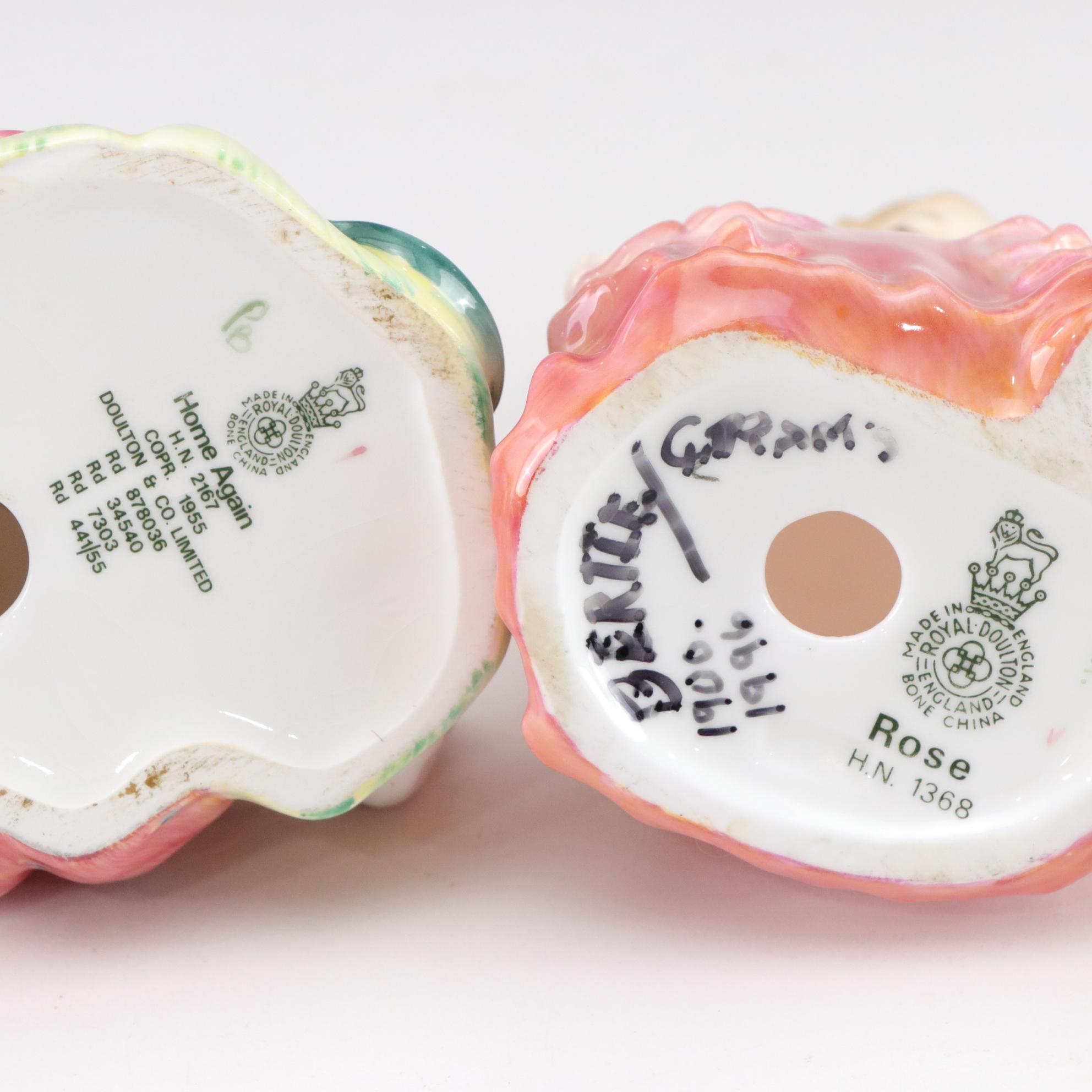 Royal Doulton "Rose", "Home Again", and More Doulton Porcelain Figurines