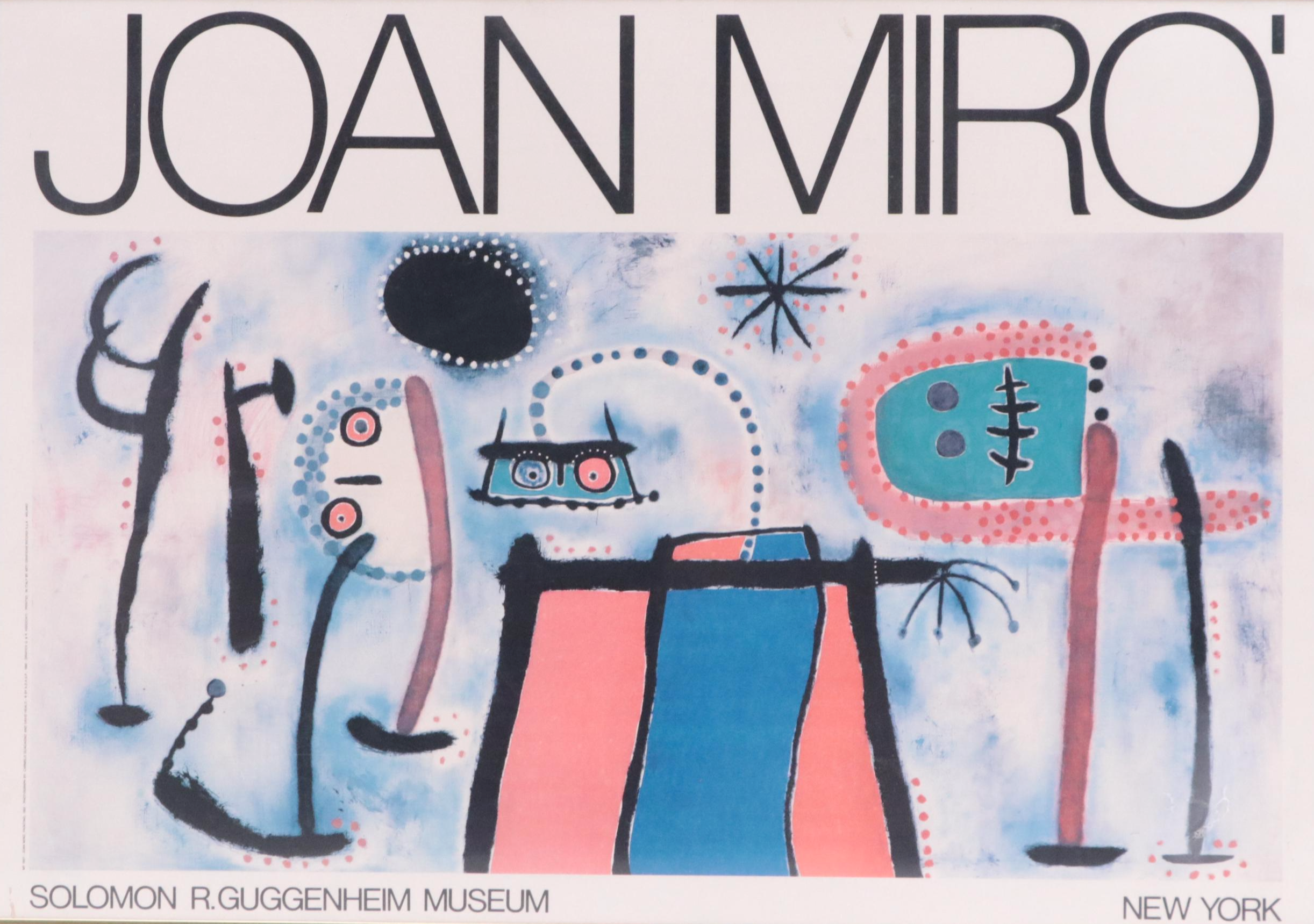 Guggenheim Museum Joan Miró Offset Lithograph Poster