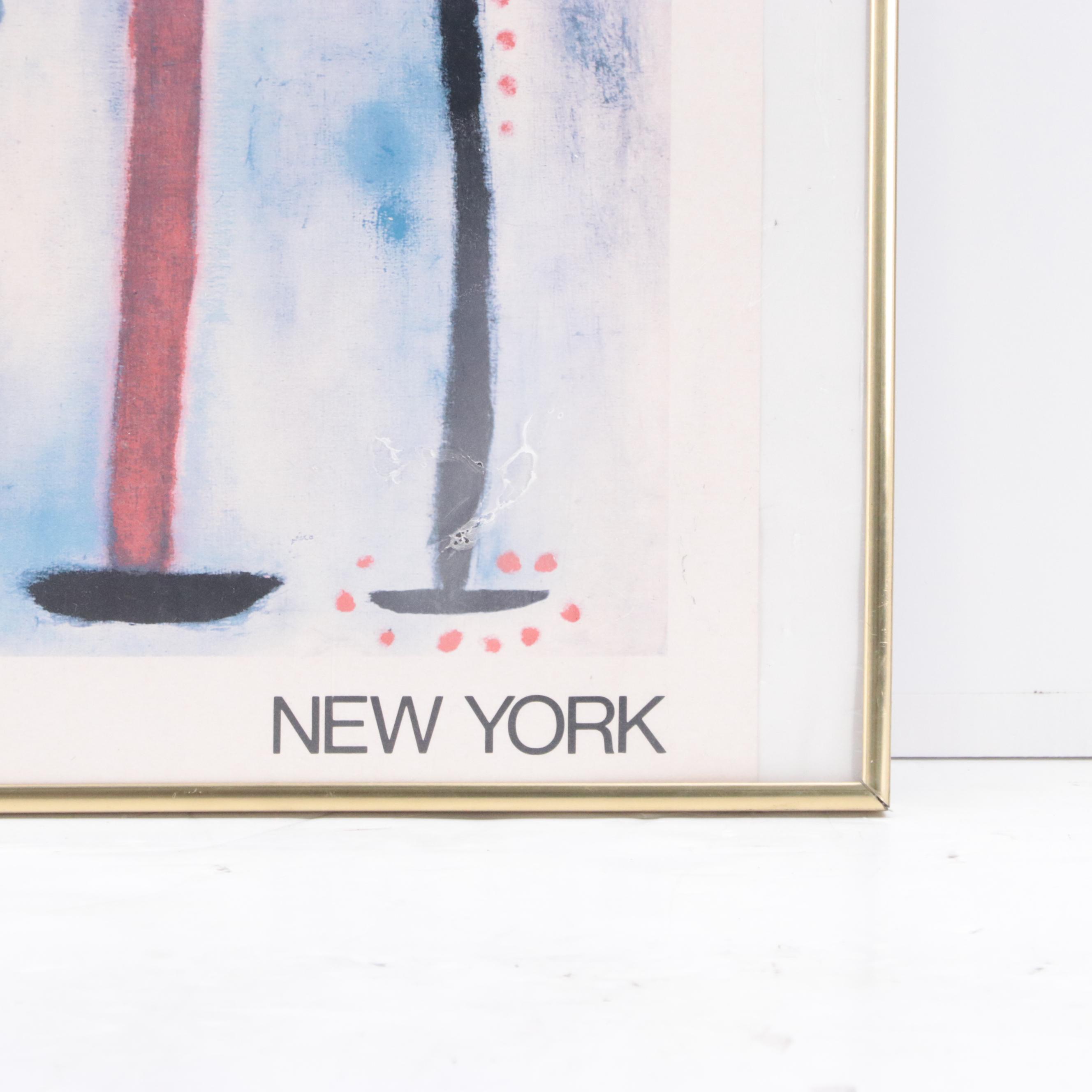 Guggenheim Museum Joan Miró Offset Lithograph Poster