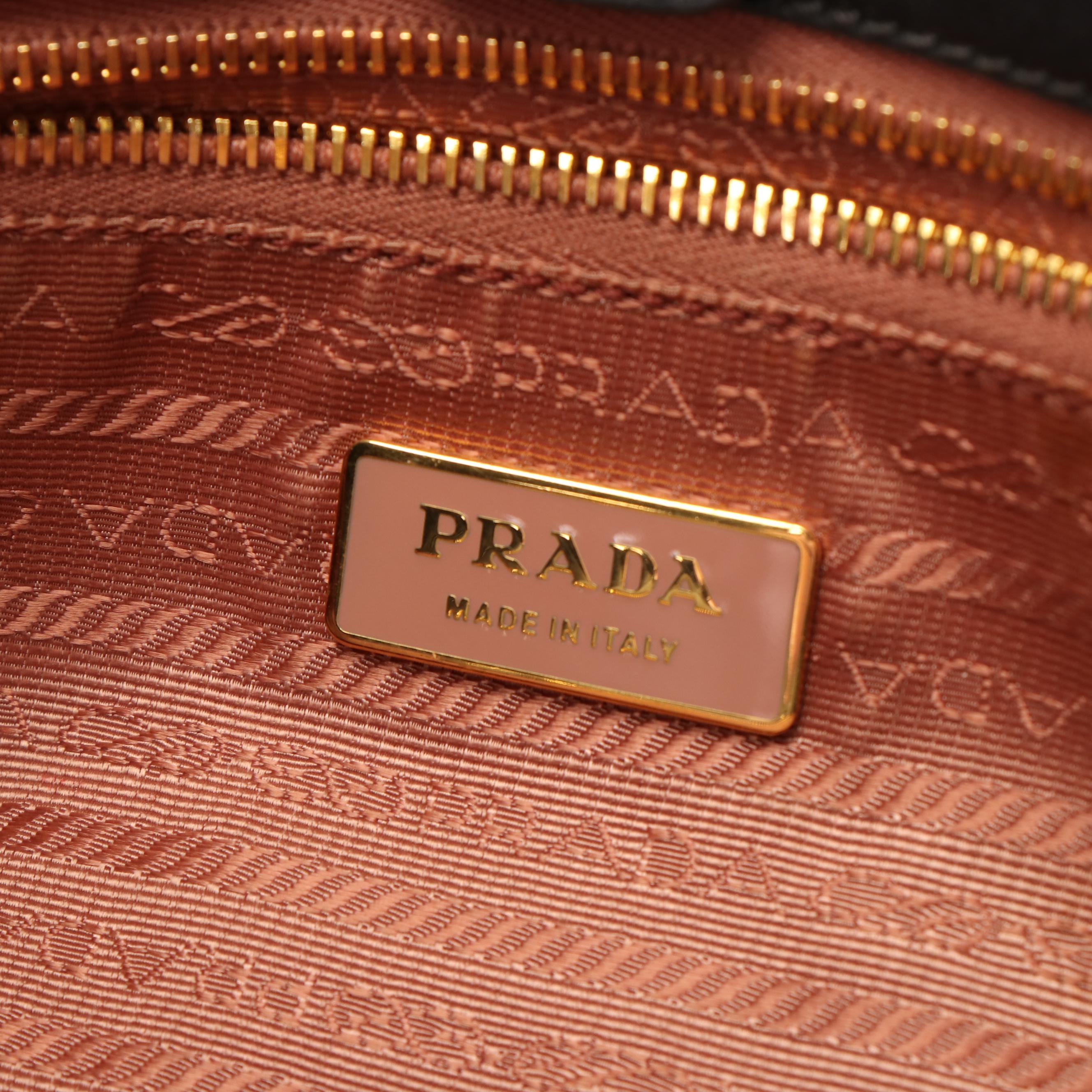 Prada Fiocco Bow Tessuto Top Handle Tote Bag