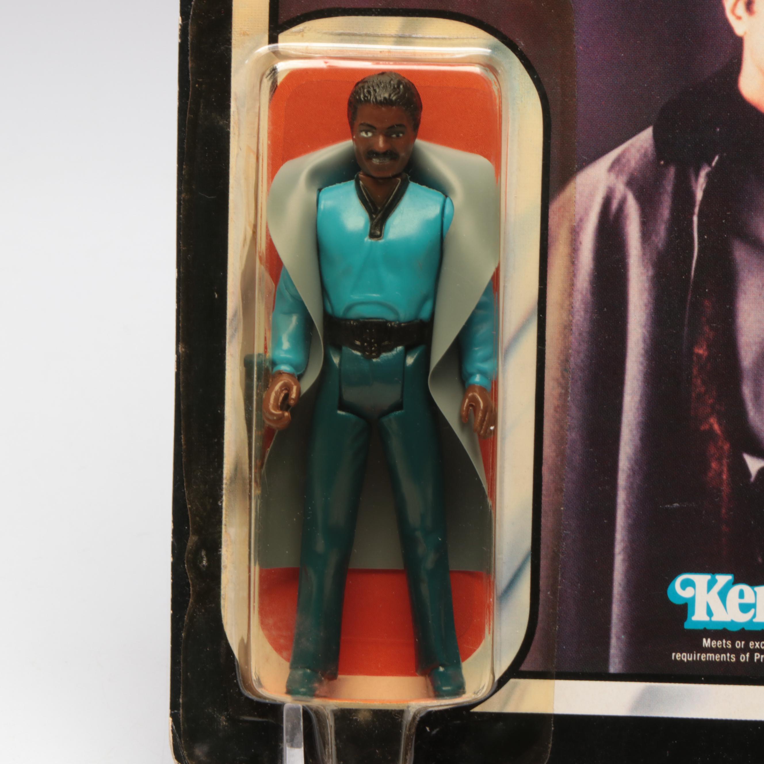 Kenner Star Wars Carded Lando Calrissian, Stormtrooper and Ewok Action Figures