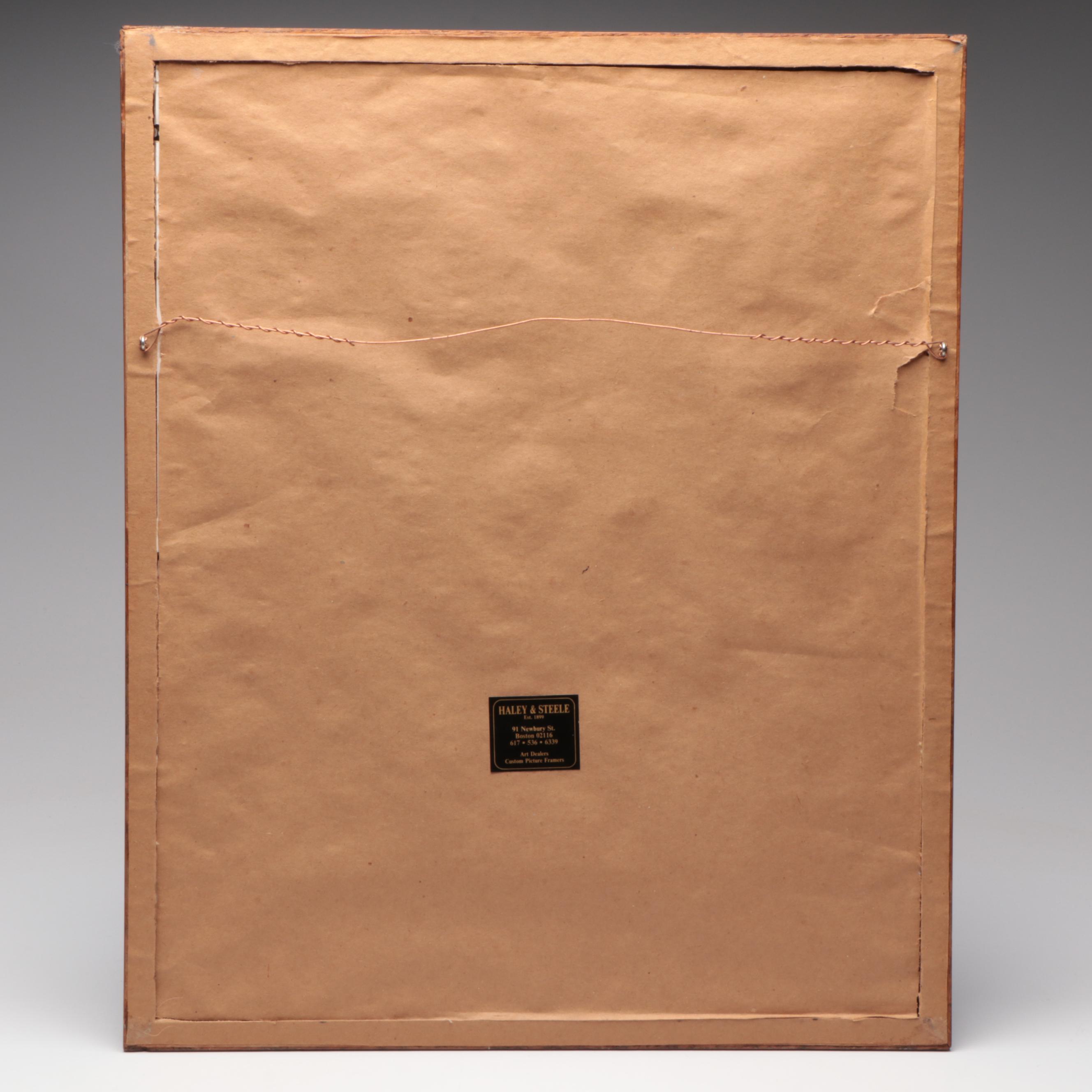 James McNeill Whistler Etching "Rotherhithe (Wapping)," 1860