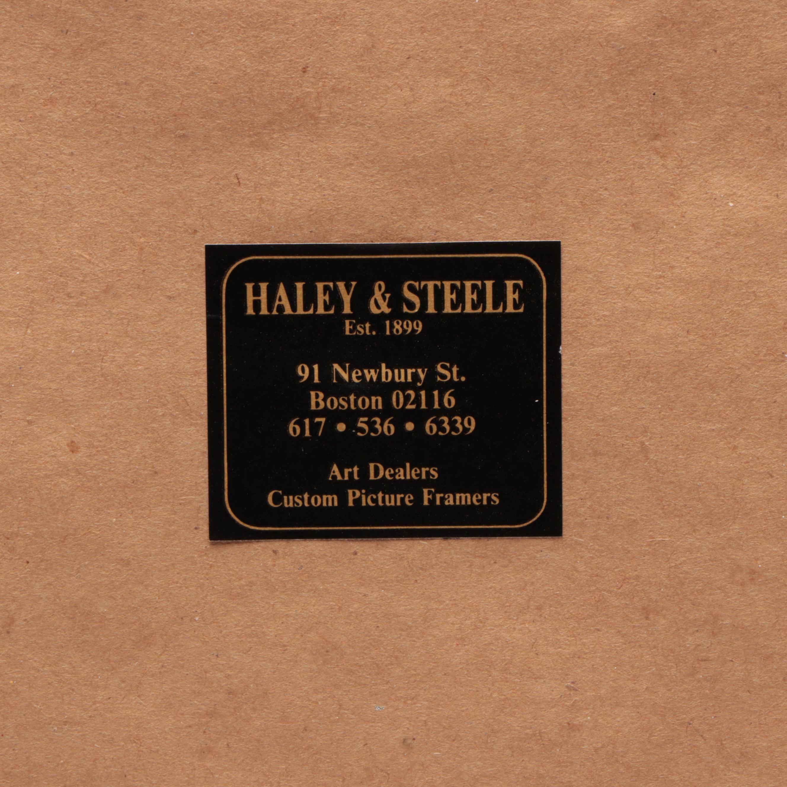 James McNeill Whistler Etching "Rotherhithe (Wapping)," 1860