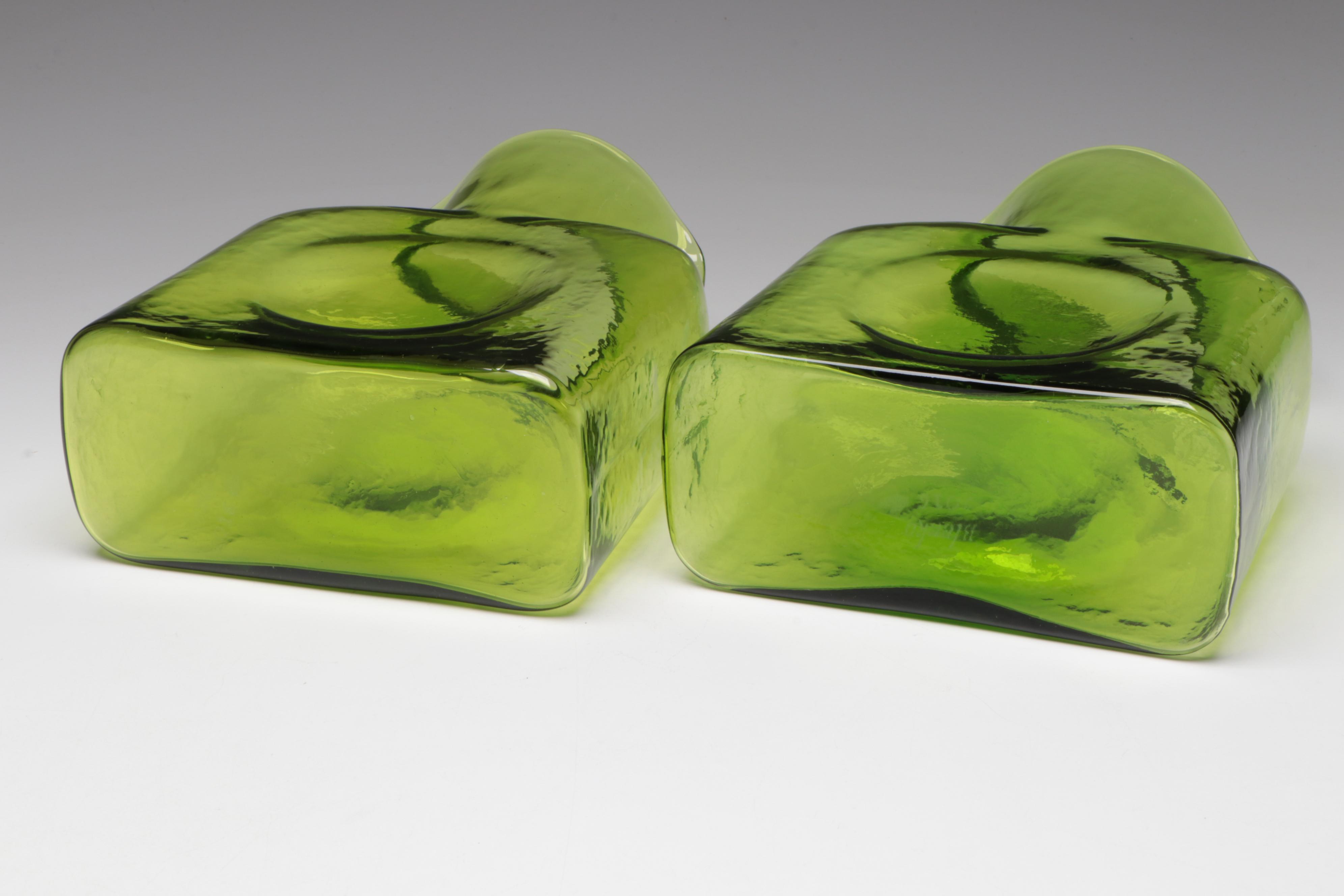 Handcrafted Blenko "Water Bottle" Glass Bottles