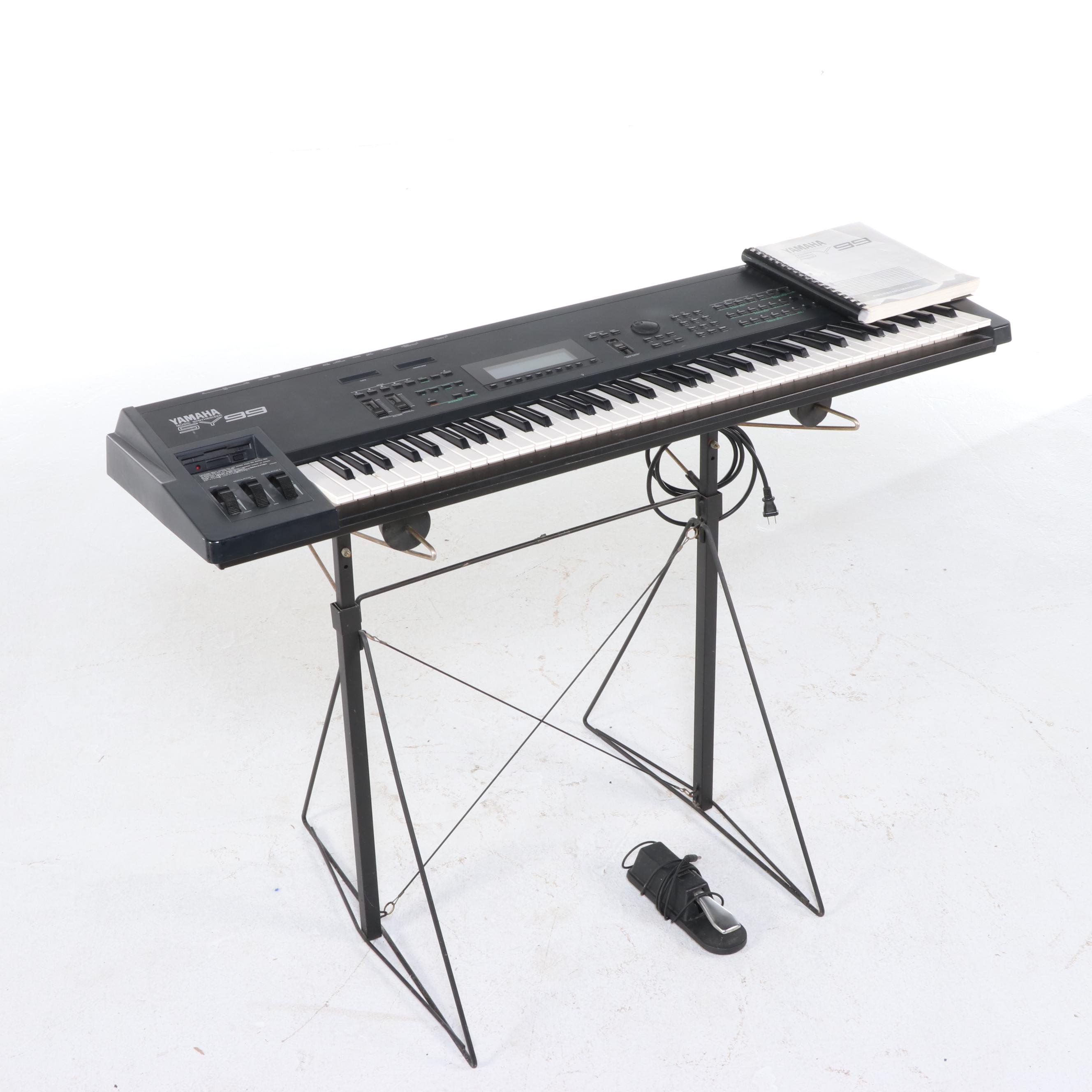 Yamaha SY99 Music Synthesizer with Stand