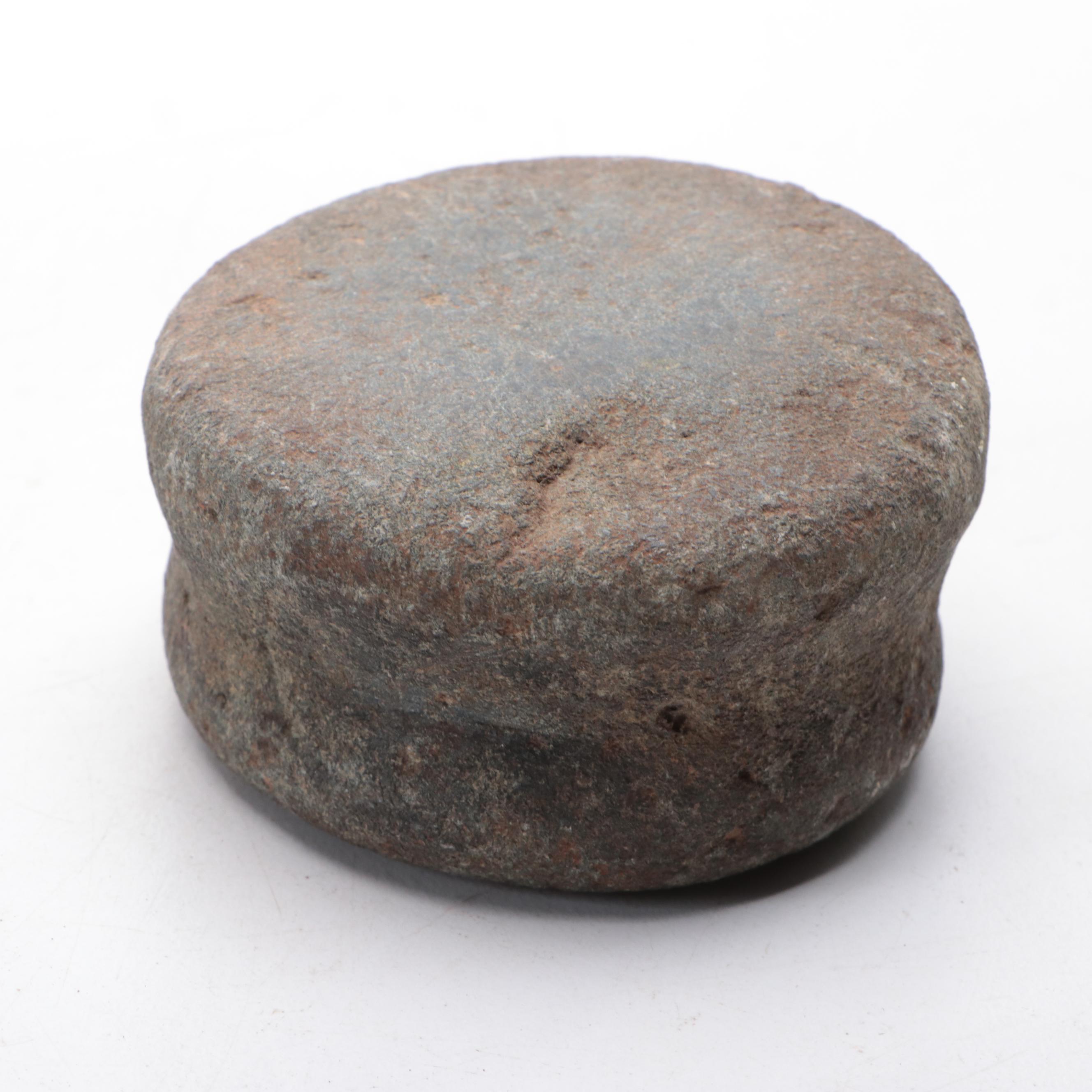 Pre-Columbian Type Pottery Lamp, Carved Pumice Stone Figure and More