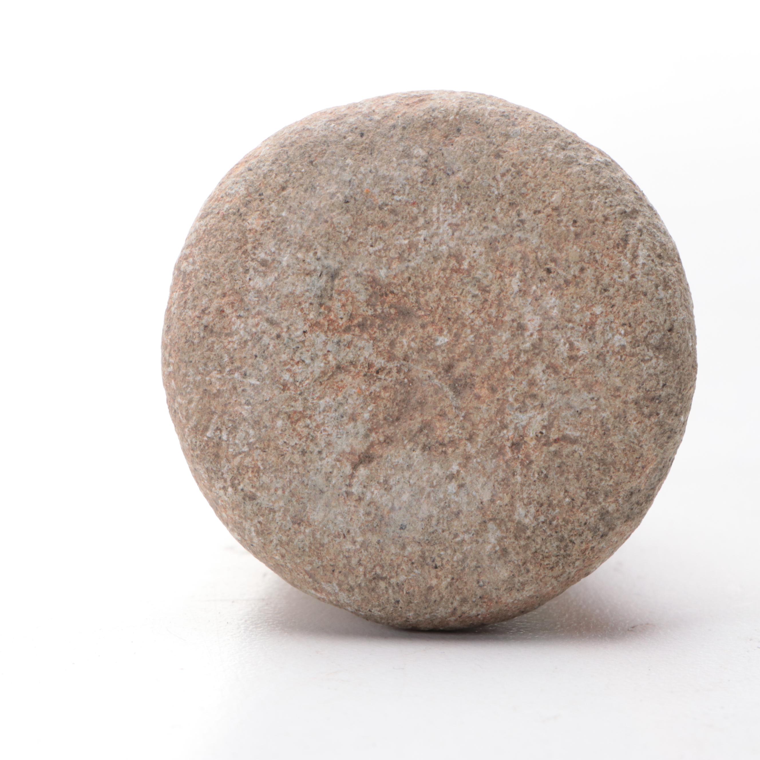 Pre-Columbian Type Pottery Lamp, Carved Pumice Stone Figure and More