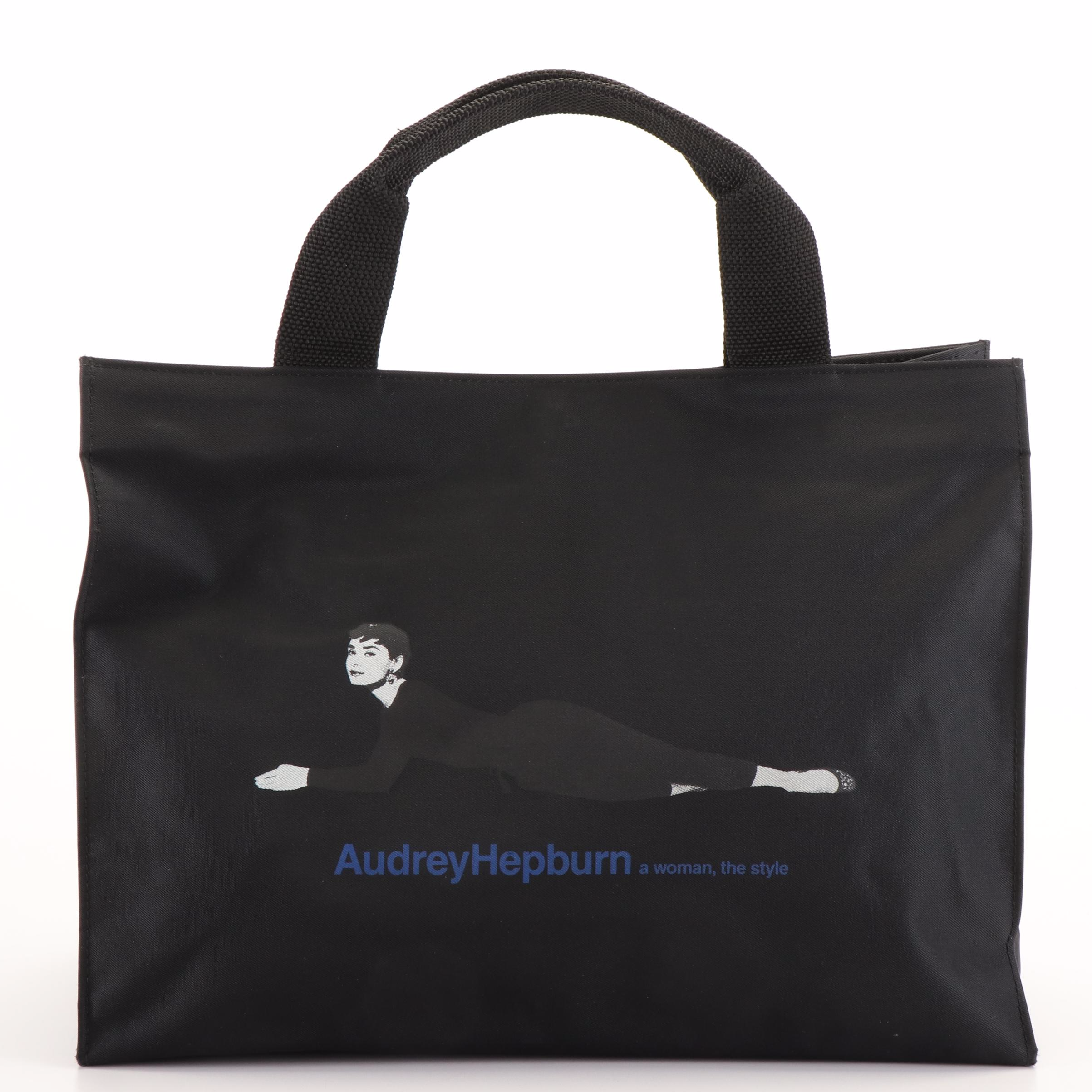 Salvatore Ferragamo Audrey Hepburn Nylon Tote Bag