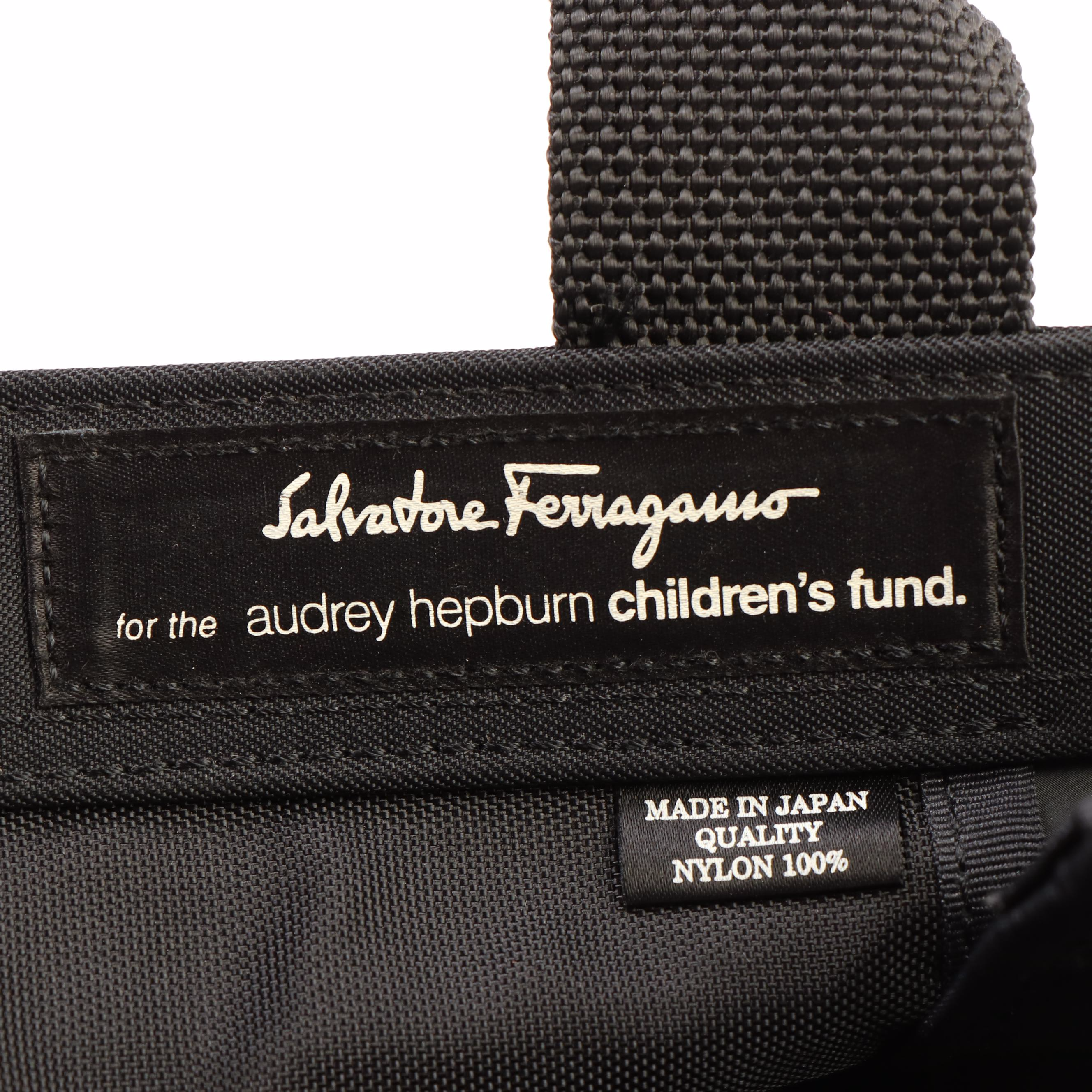 Salvatore Ferragamo Audrey Hepburn Nylon Tote Bag