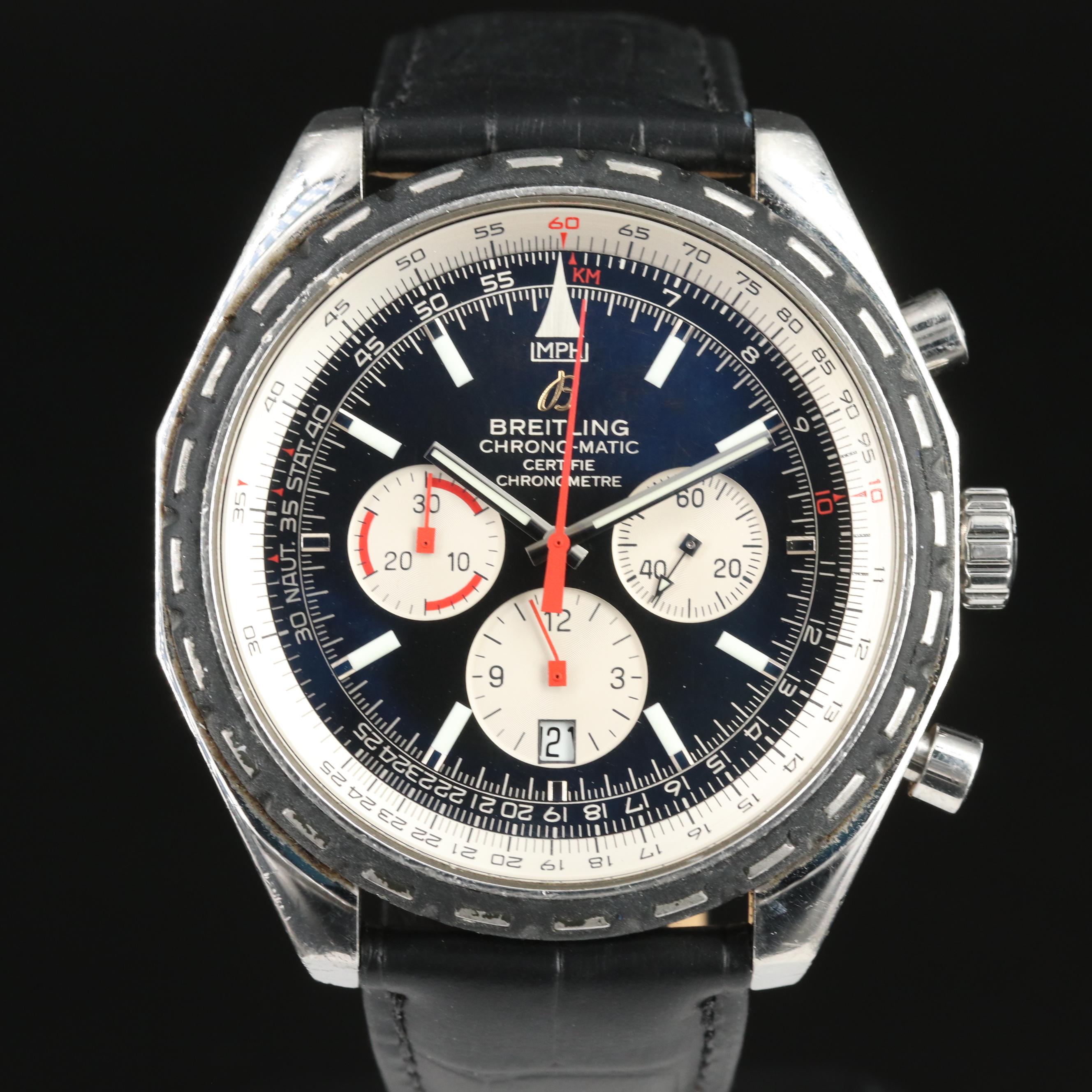 Breitling Chrono-Matic 49mm Stainless Steel Watch