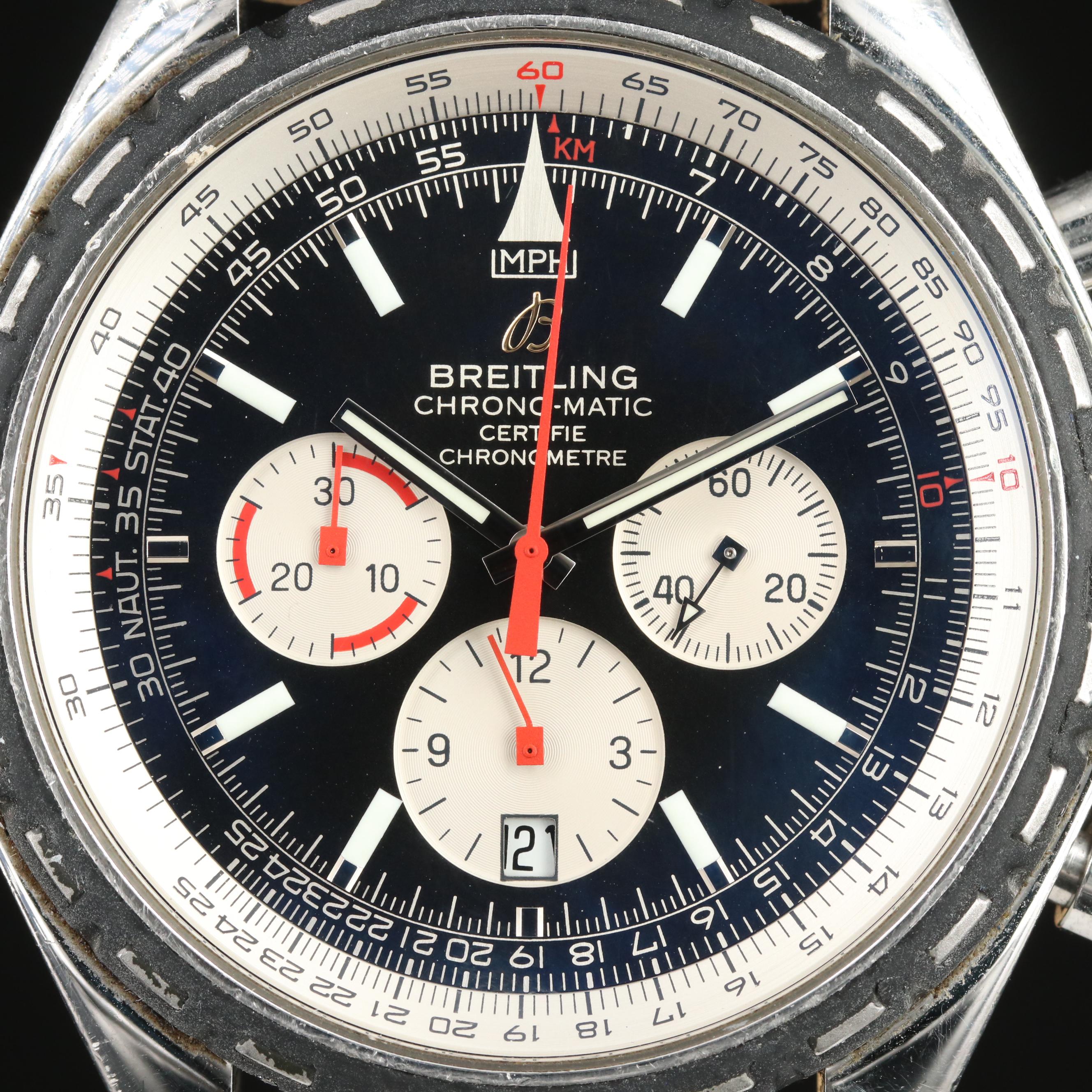 Breitling Chrono-Matic 49mm Stainless Steel Watch