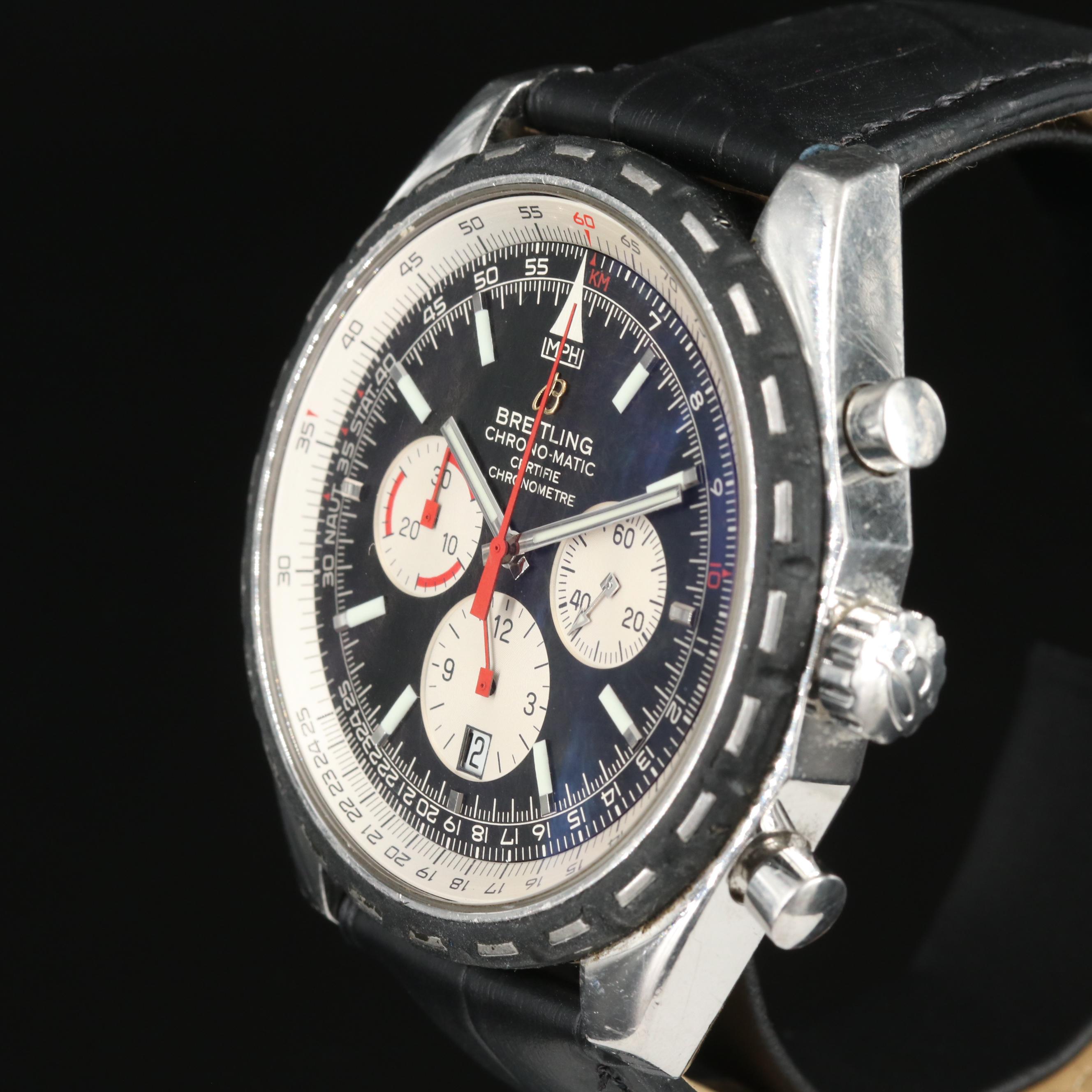 Breitling Chrono-Matic 49mm Stainless Steel Watch