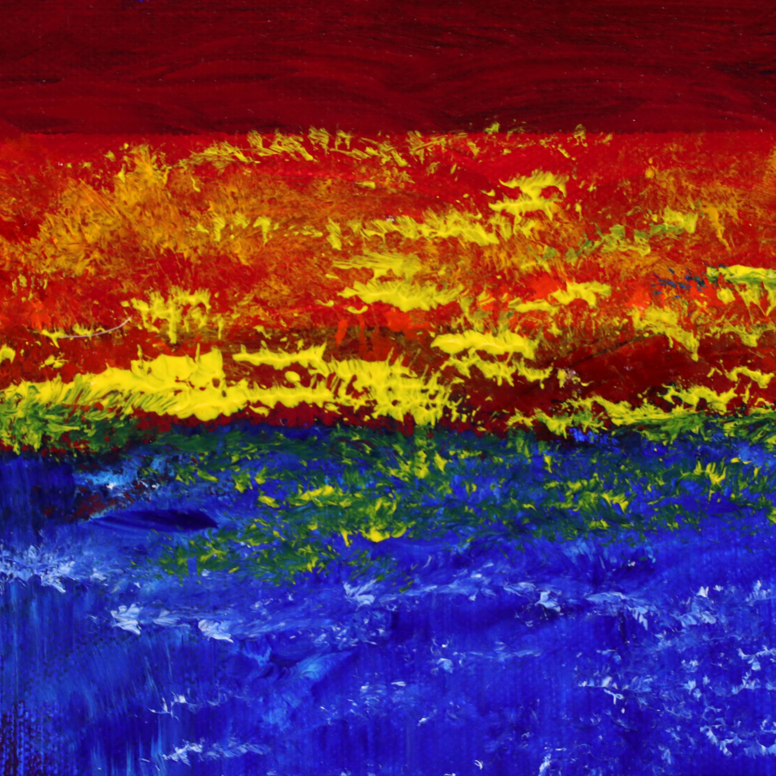 Robert Lackney Abstract Acrylic Painting "Spirit Songs," 21st Century