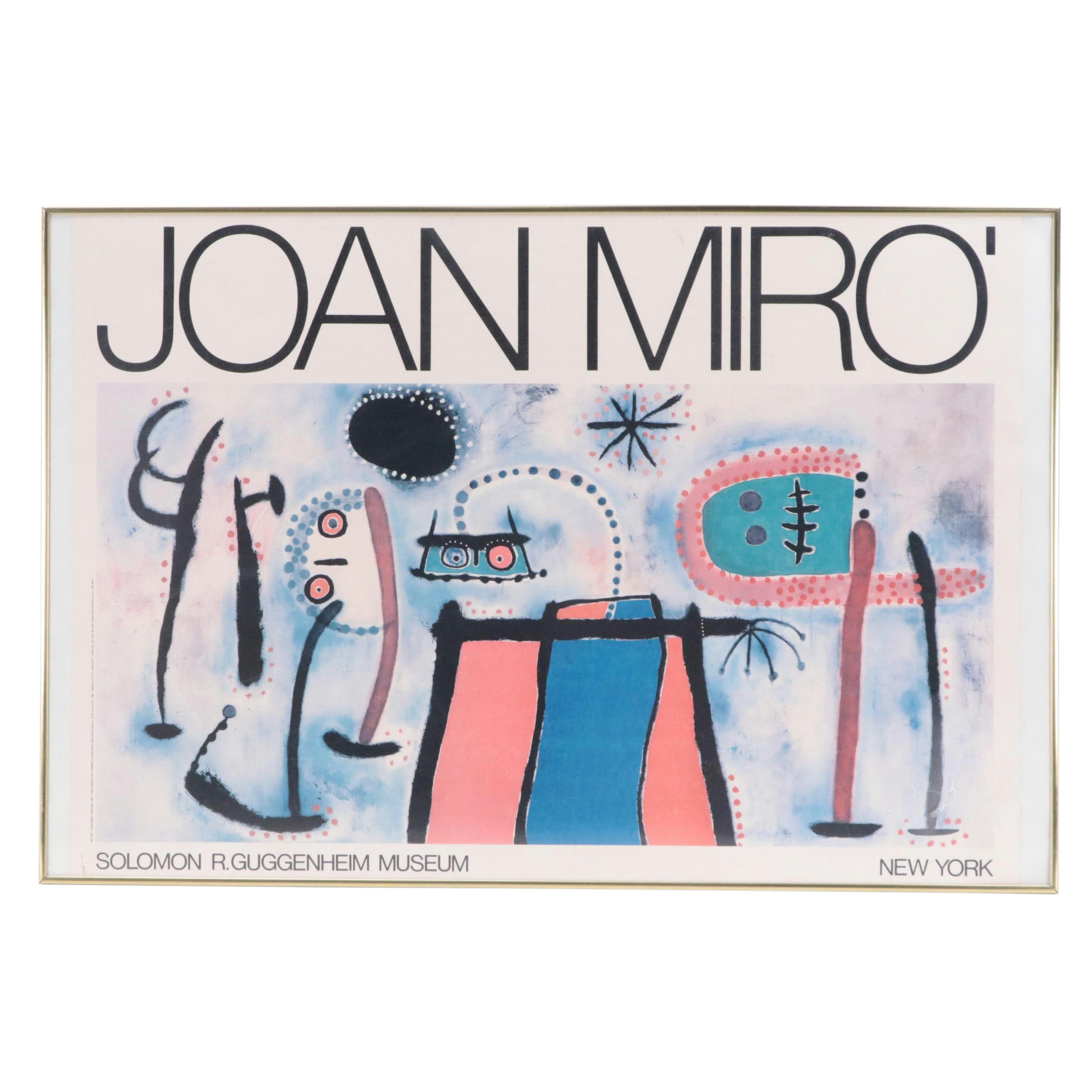 Guggenheim Museum Joan Miró Offset Lithograph Poster
