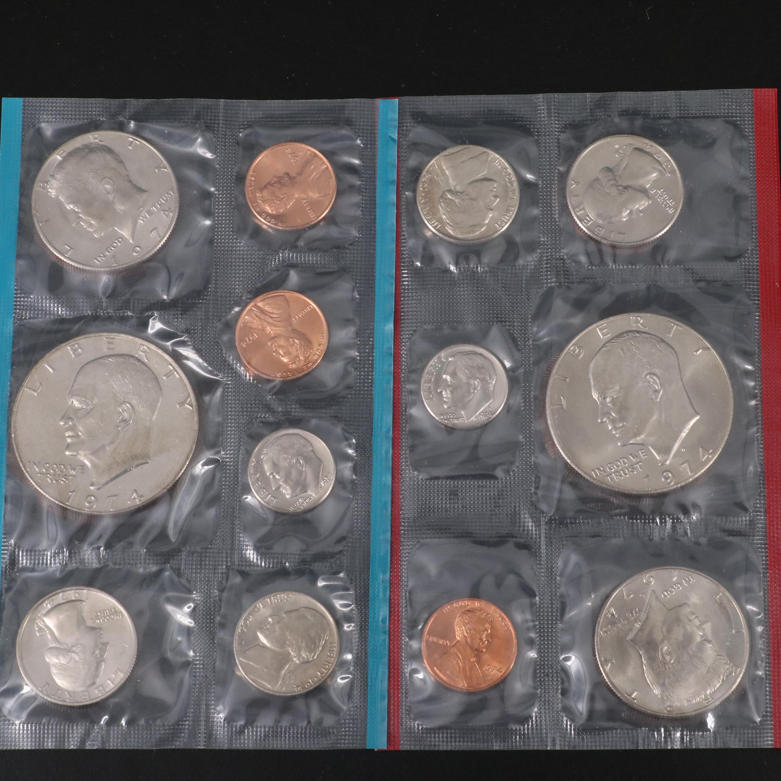Twenty-Five Different U.S. Mint Uncirculated Sets, 1969 to 1995, Complete