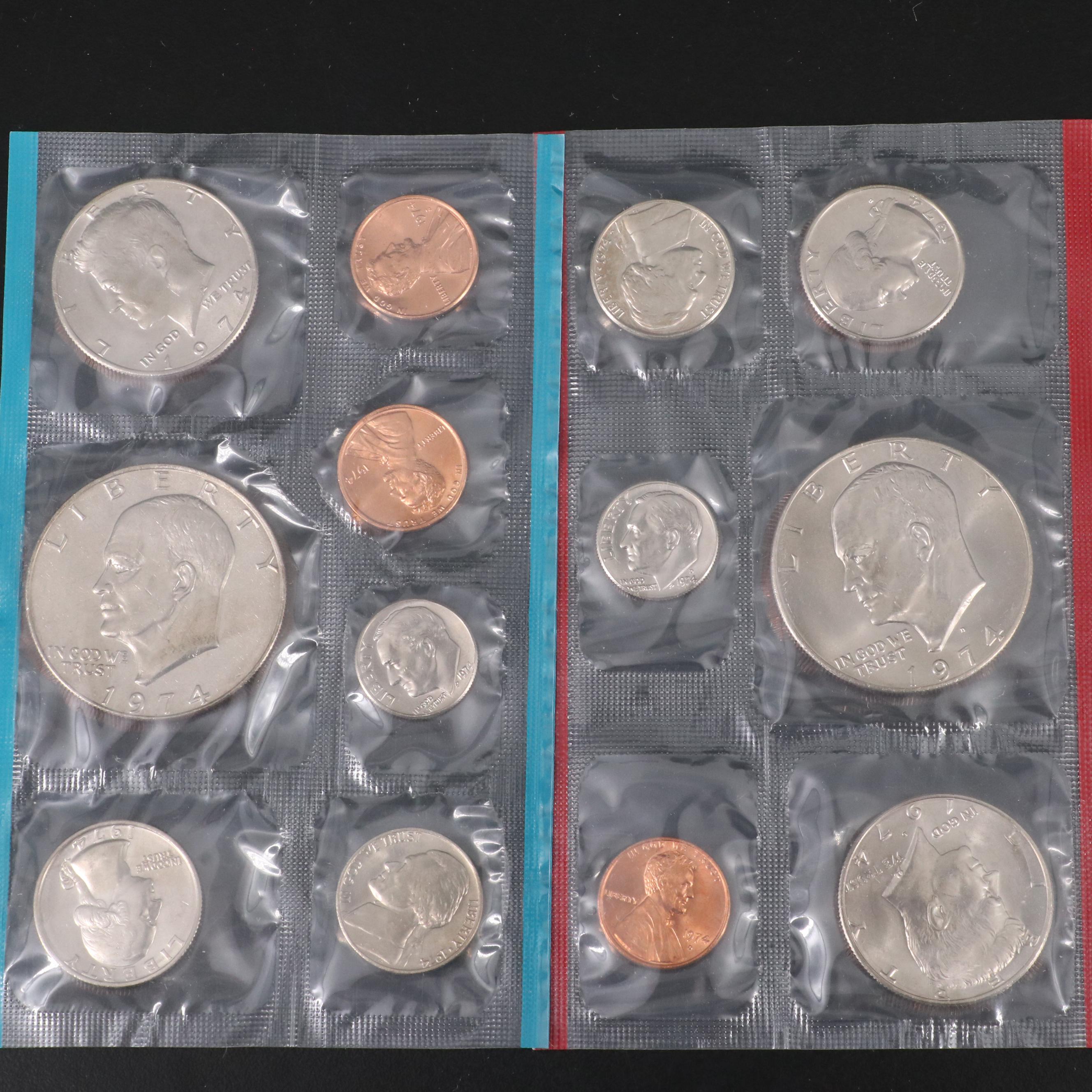Twenty-Five Different U.S. Mint Uncirculated Sets, 1969 to 1995, Complete
