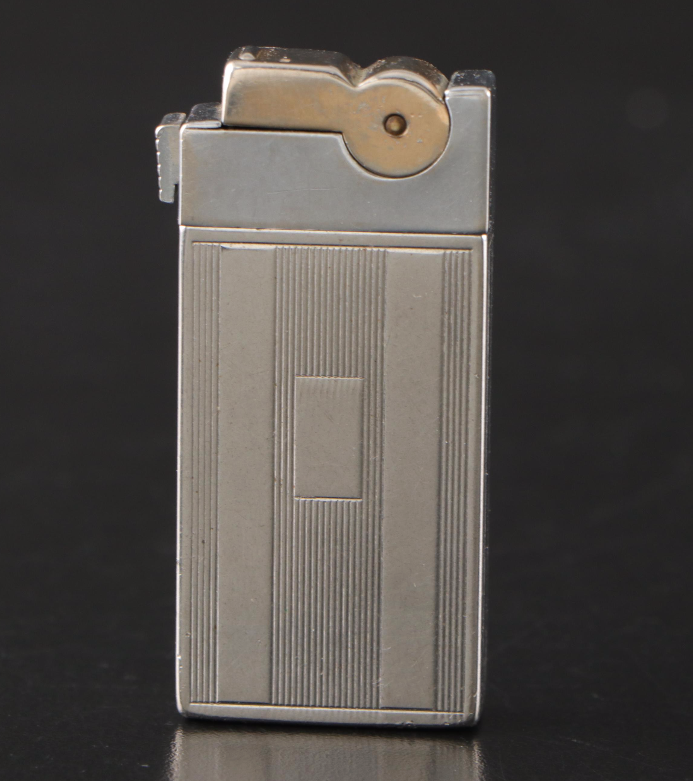 American Safety Razor Silver Plate Lighter with Silver Plate Match Cases