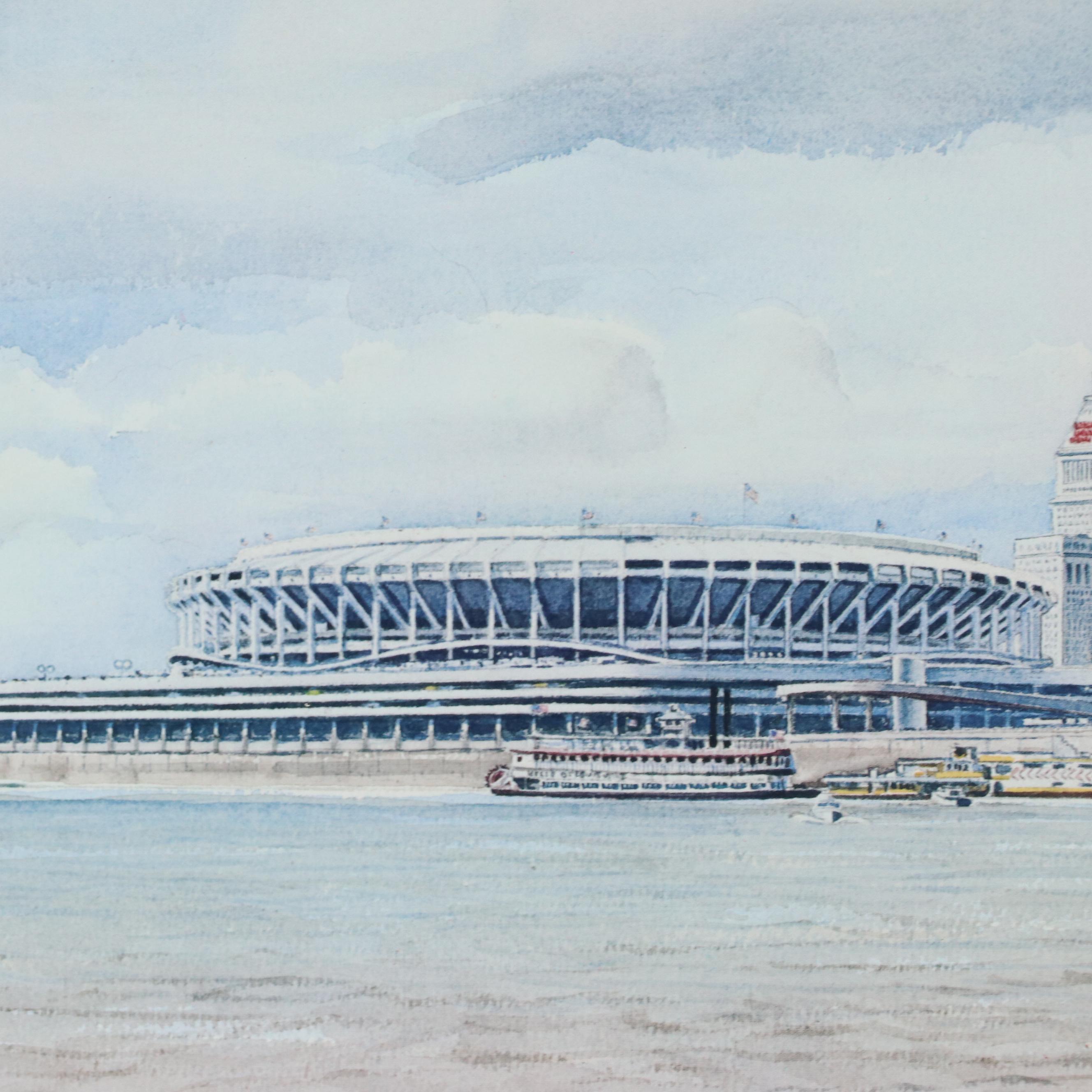 Offset Lithograph After Lee Greenwell "Bicentennial Cincinnati – 1976"