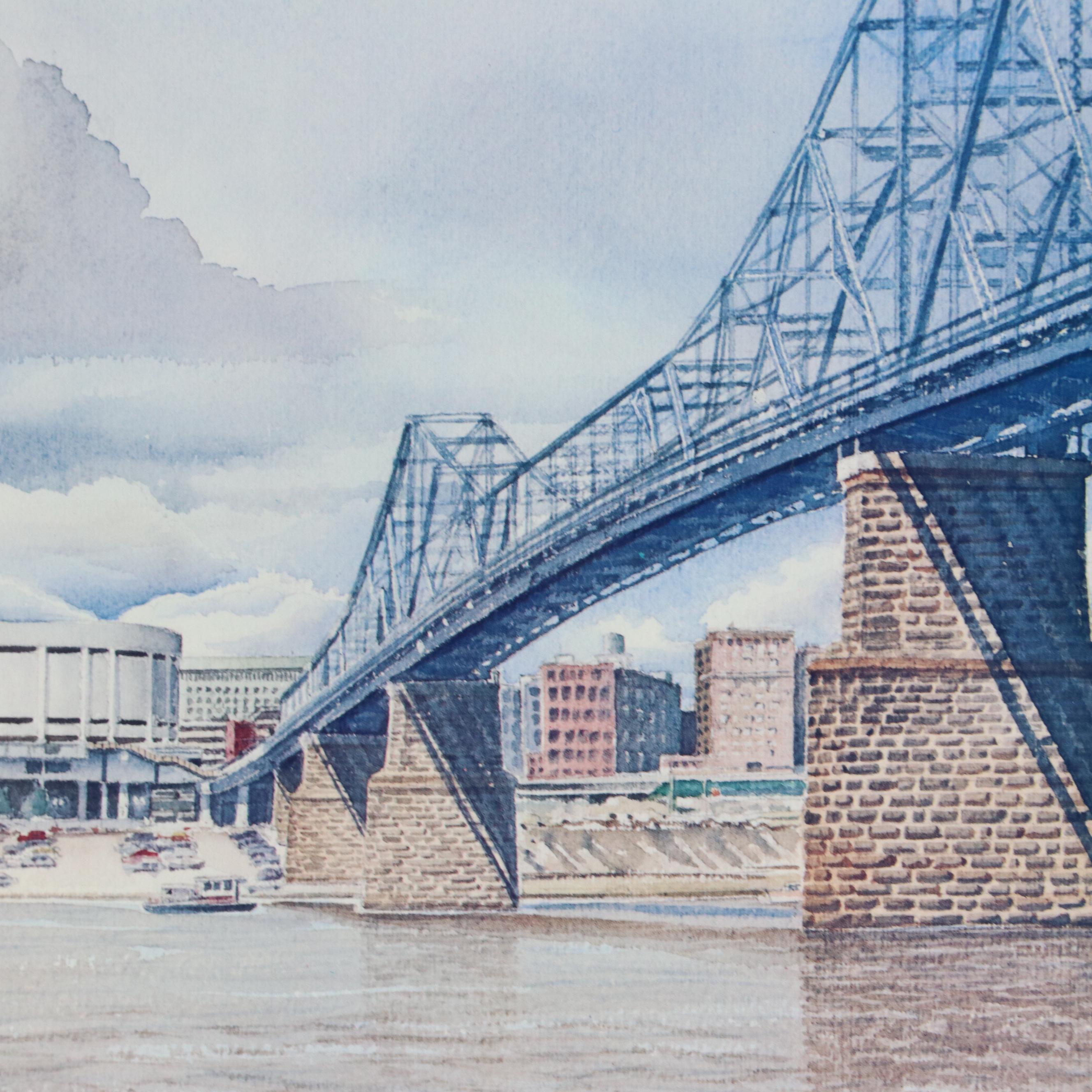 Offset Lithograph After Lee Greenwell "Bicentennial Cincinnati – 1976"