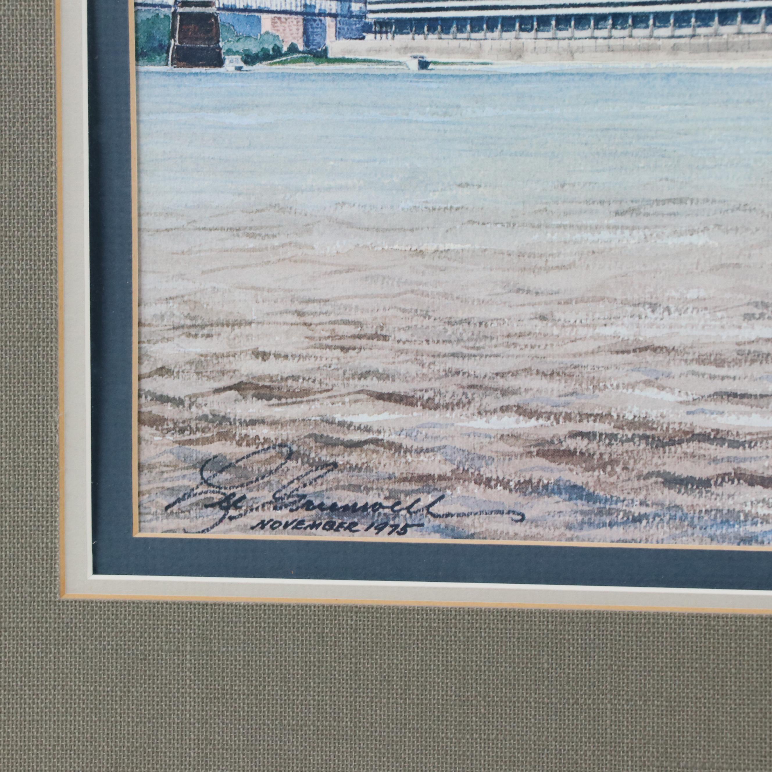 Offset Lithograph After Lee Greenwell "Bicentennial Cincinnati – 1976"