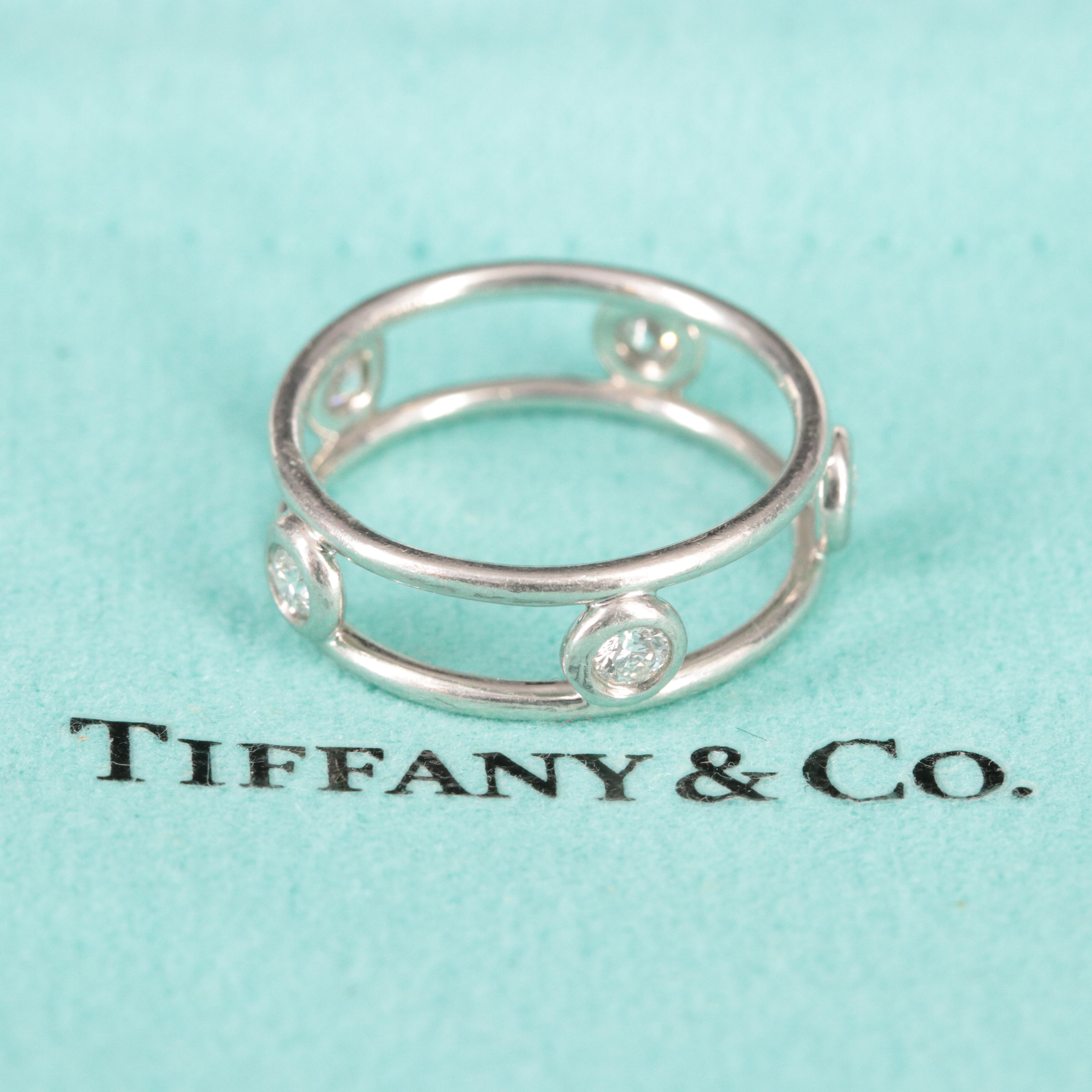 Elsa Peretti for Tiffany & Co. by the Yard Platinum 0.33 CTW Diamond Ring