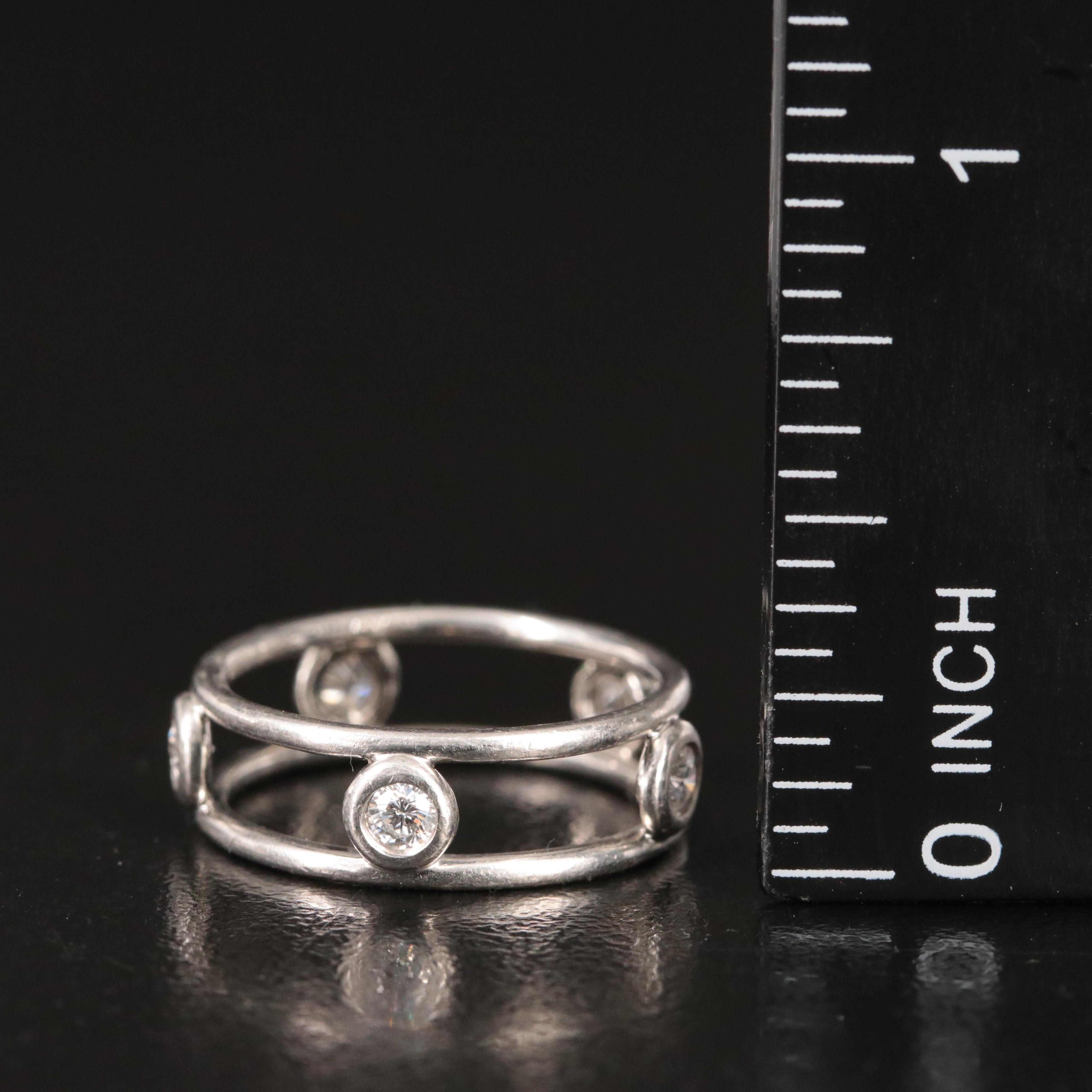 Elsa Peretti for Tiffany & Co. by the Yard Platinum 0.33 CTW Diamond Ring