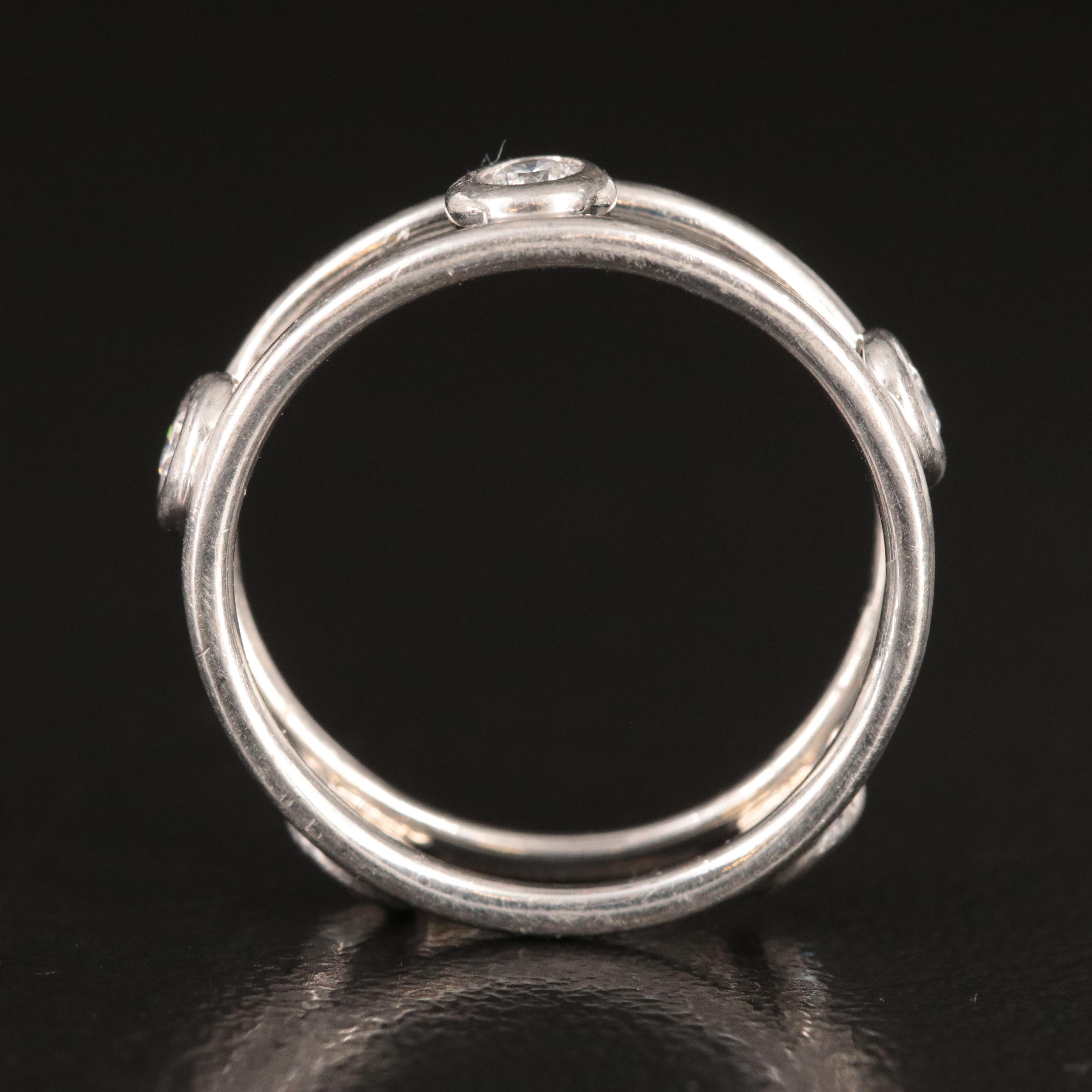 Elsa Peretti for Tiffany & Co. by the Yard Platinum 0.33 CTW Diamond Ring