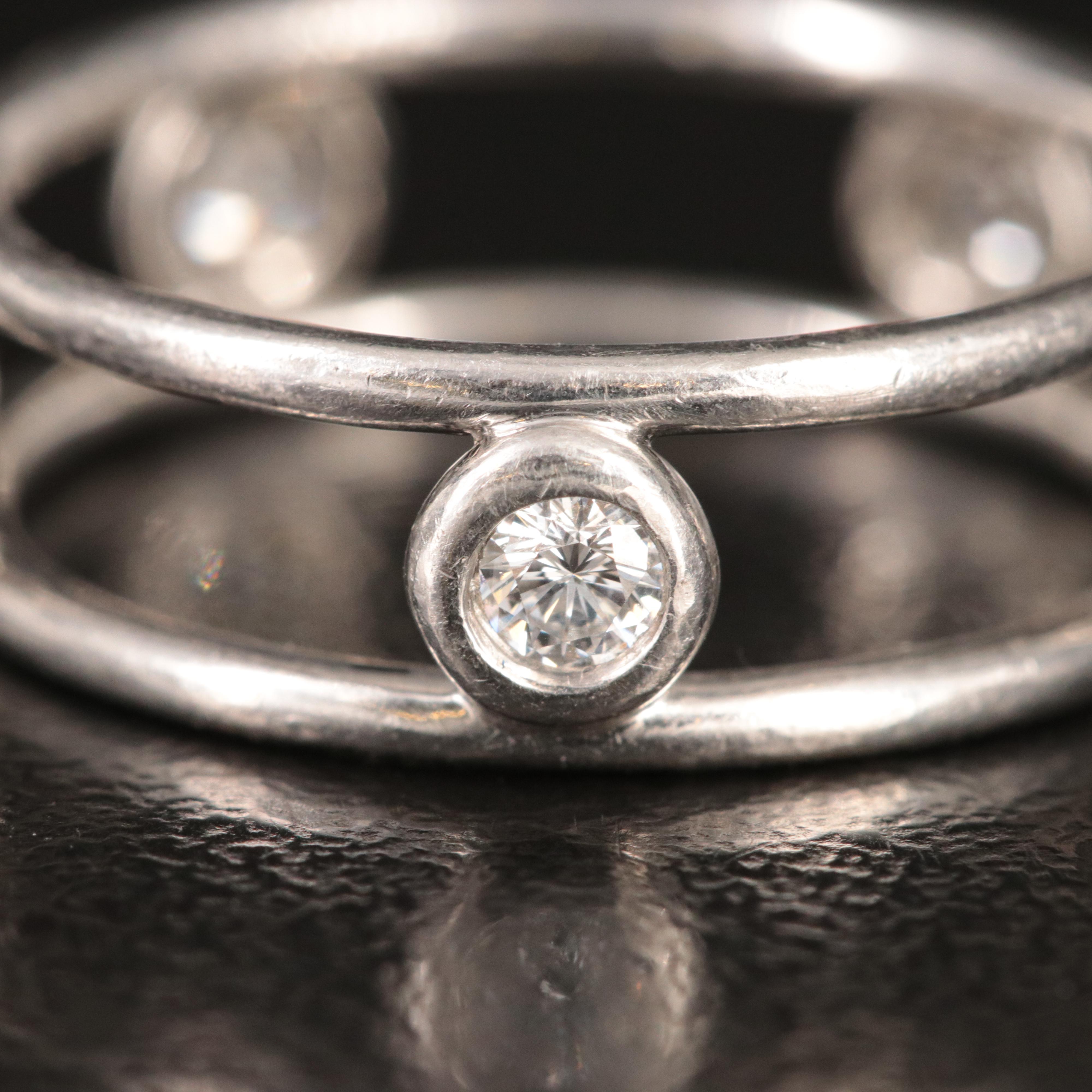 Elsa Peretti for Tiffany & Co. by the Yard Platinum 0.33 CTW Diamond Ring