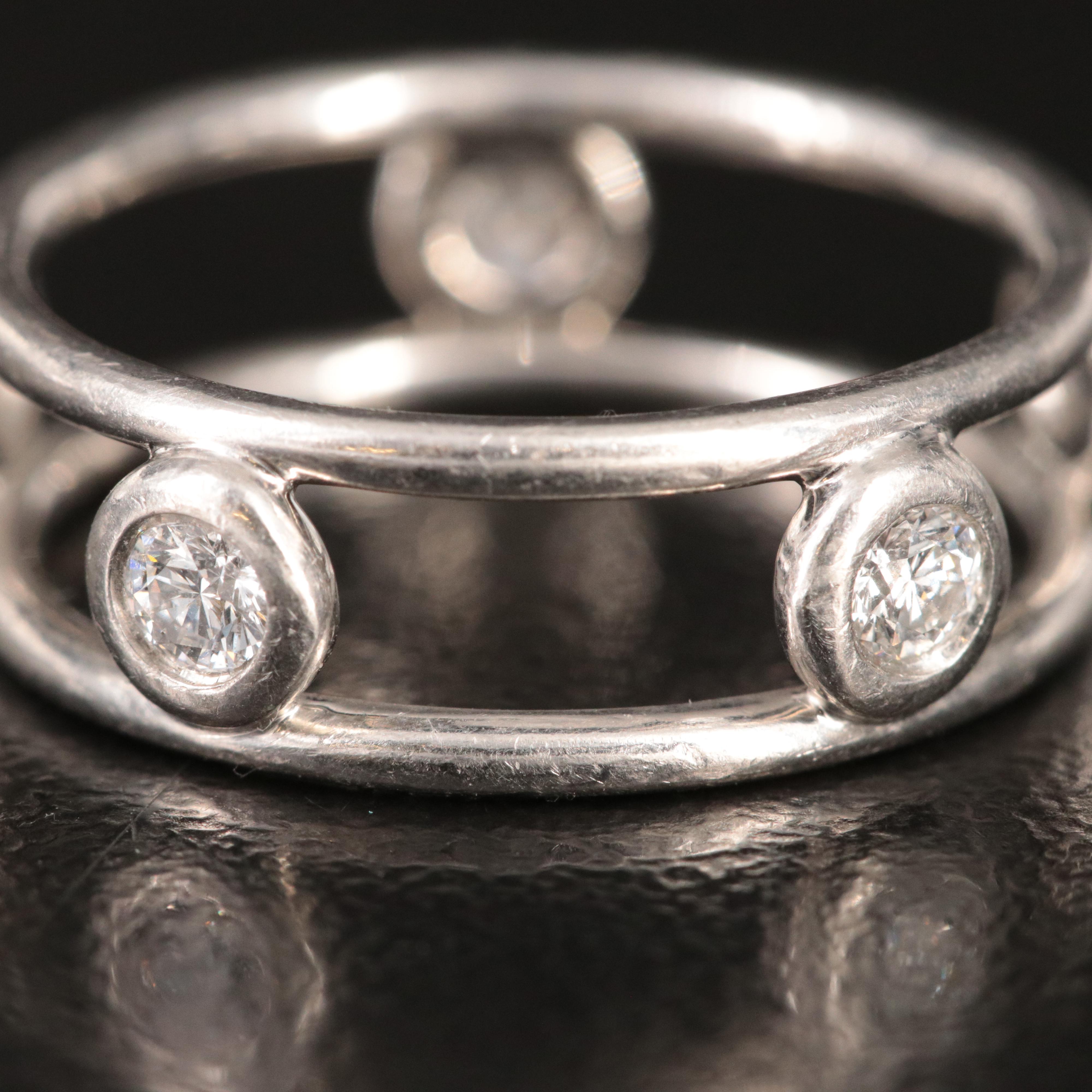 Elsa Peretti for Tiffany & Co. by the Yard Platinum 0.33 CTW Diamond Ring