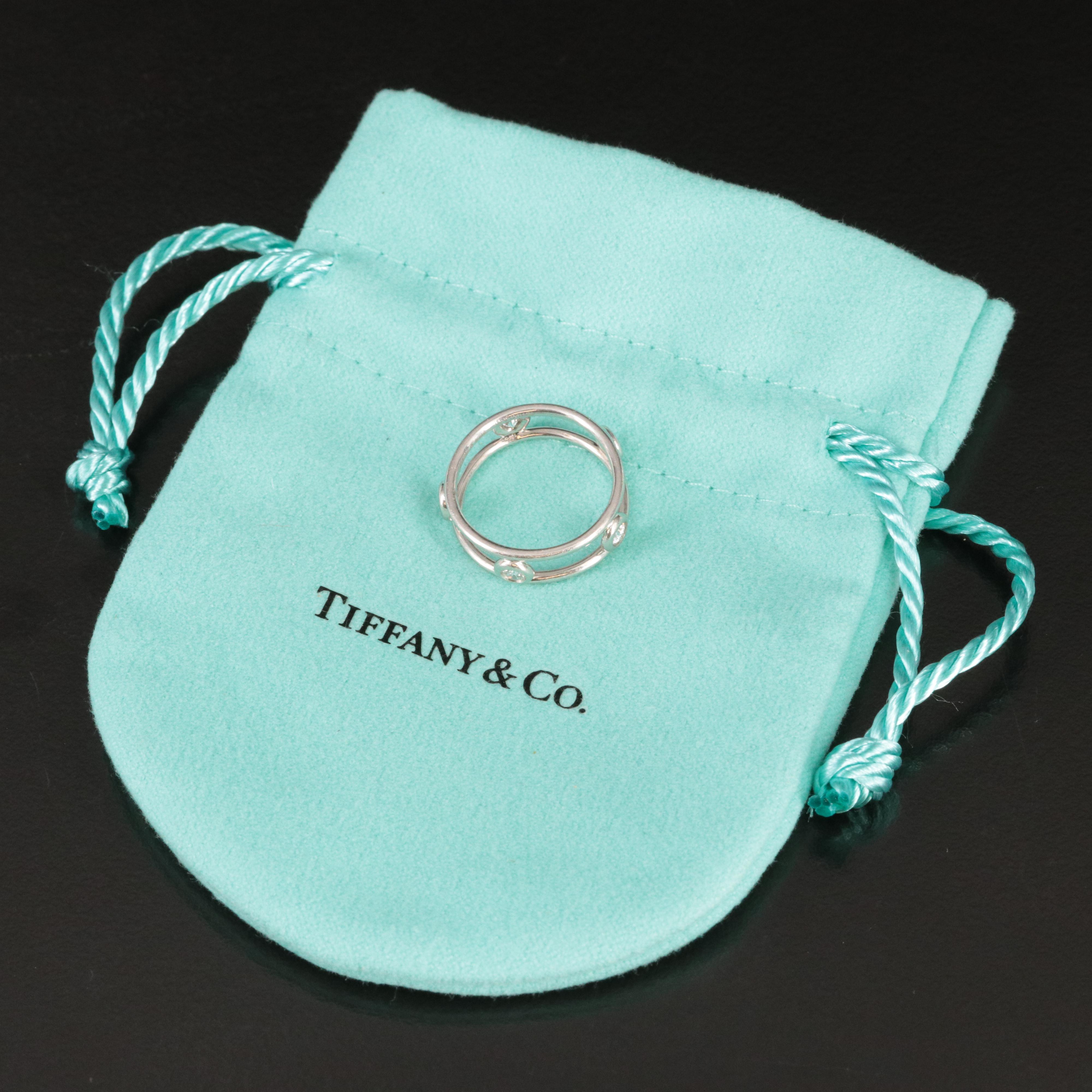 Elsa Peretti for Tiffany & Co. by the Yard Platinum 0.33 CTW Diamond Ring