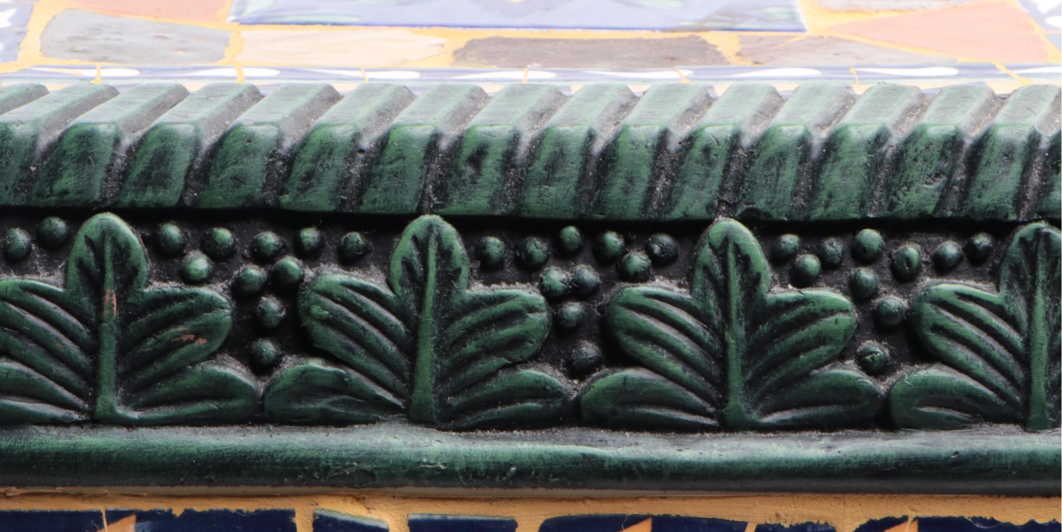 Mosaic Tiled Garden Seat