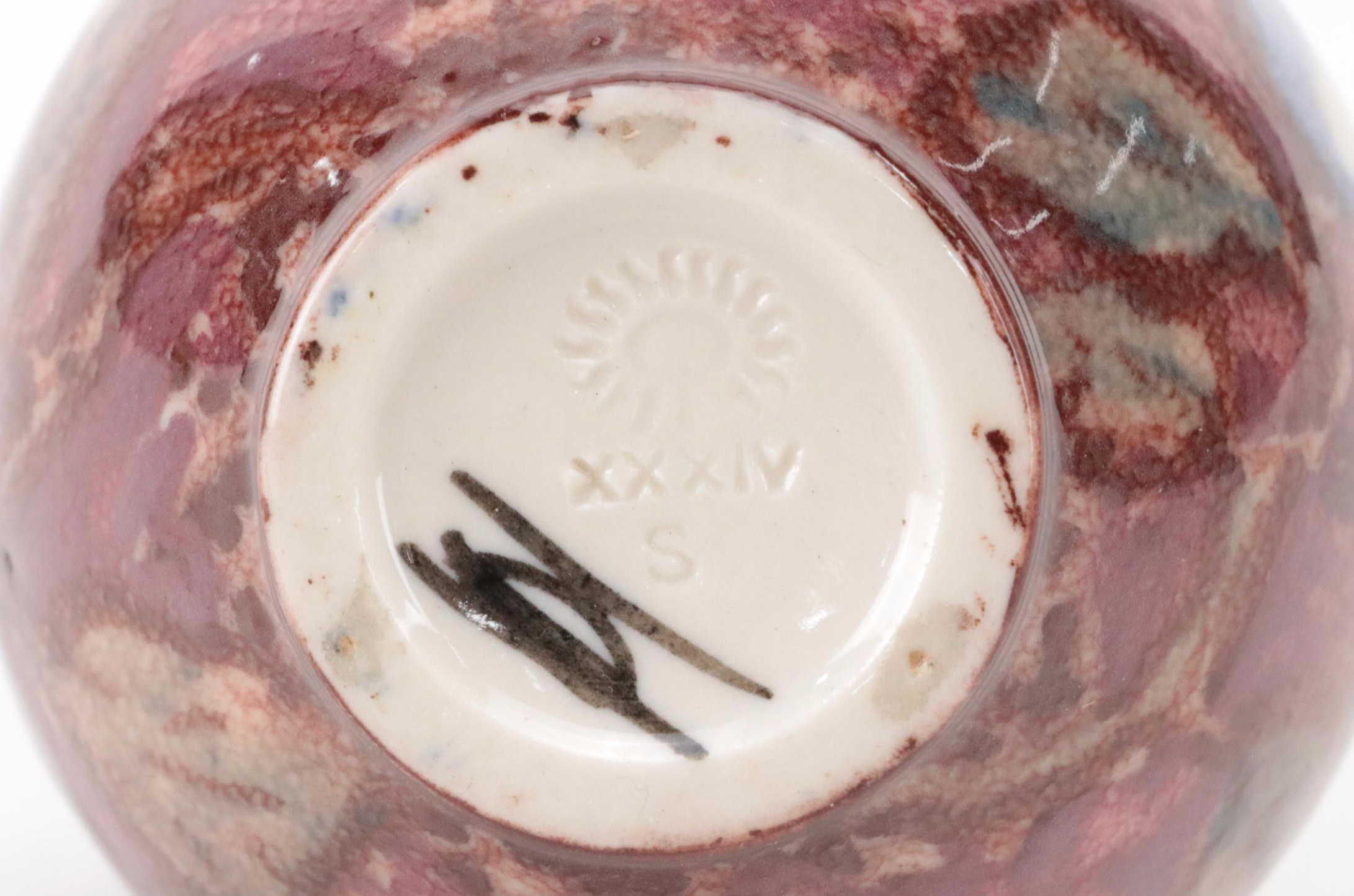 Jens Jensen for Rookwood Pottery Multicolor Glazed Ceramic Vase, 1934