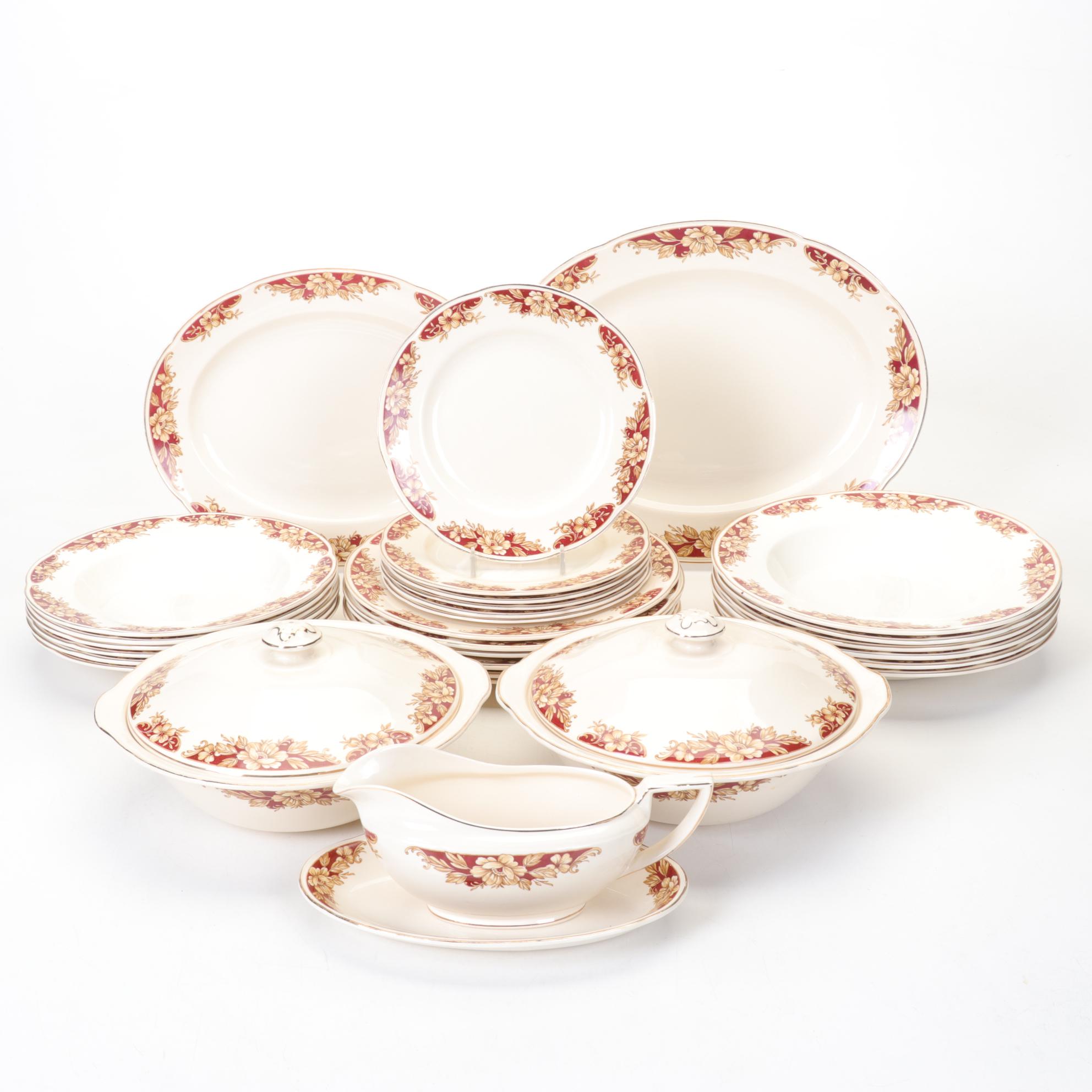 Royal Ivory Ware Porcelain Dinnerware by John Maddock & Sons
