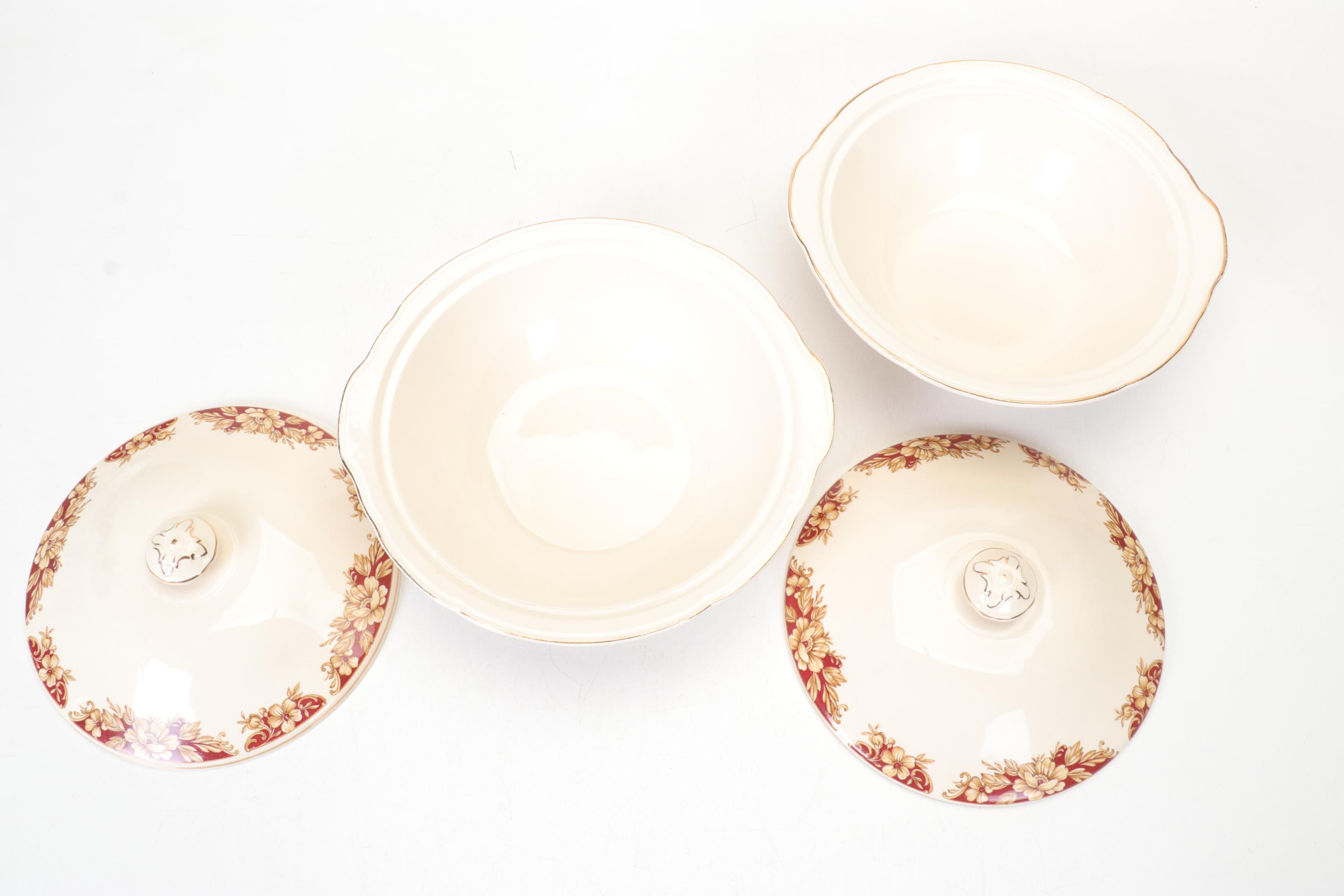 Royal Ivory Ware Porcelain Dinnerware by John Maddock & Sons