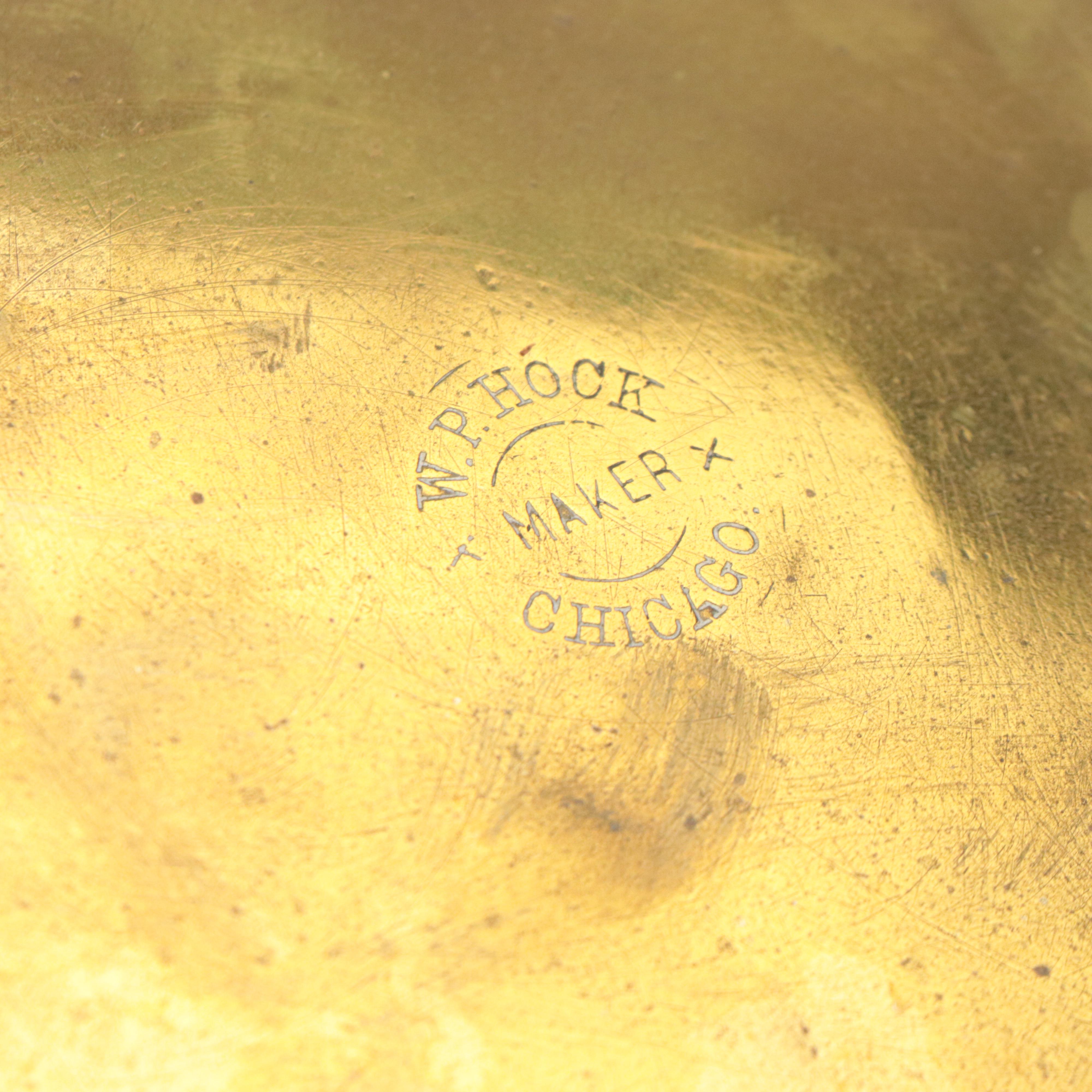 W. P. Hock Marble and Carved Wood Balance Scale with Weights