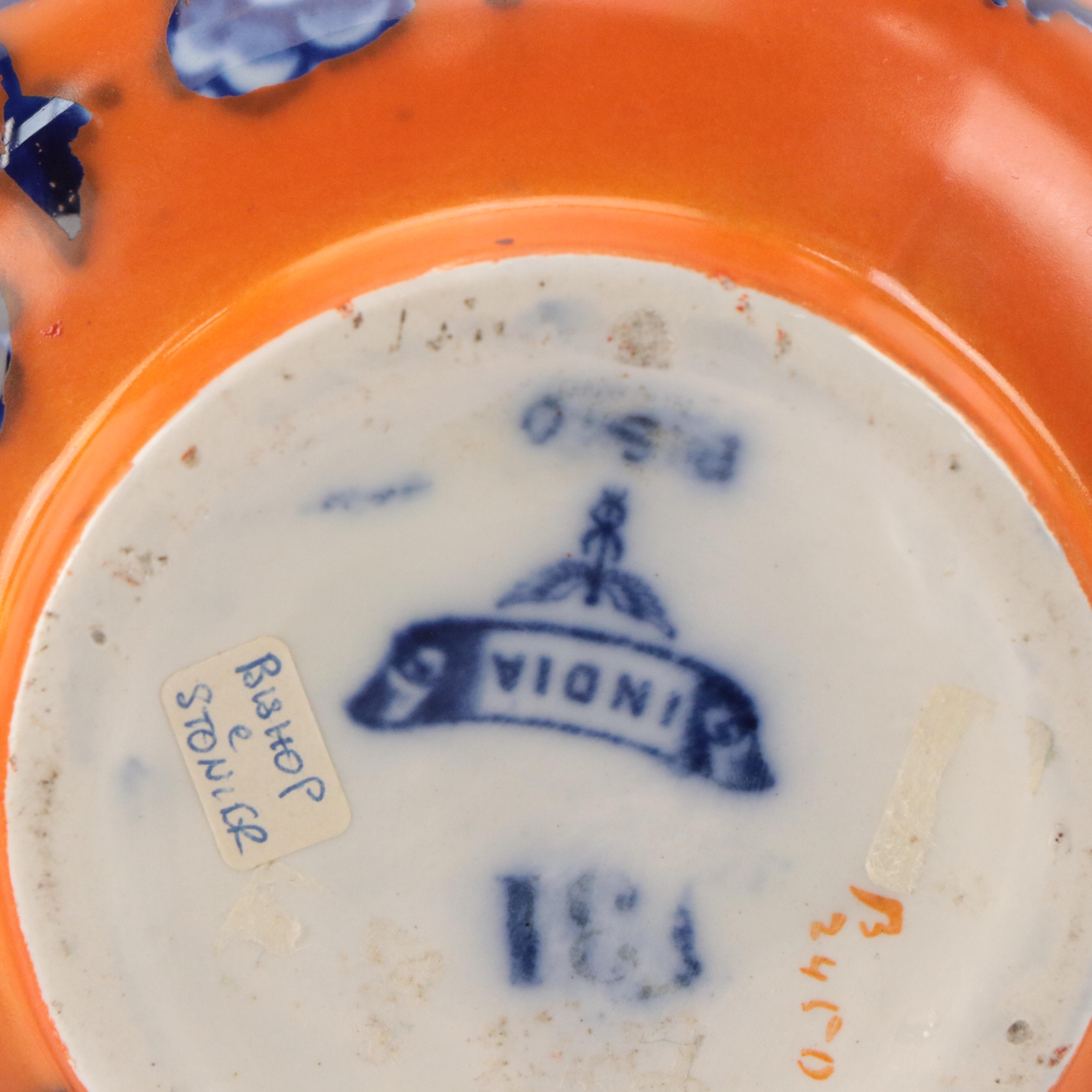 Bishop and Stonier English Earthenware "India" Vase