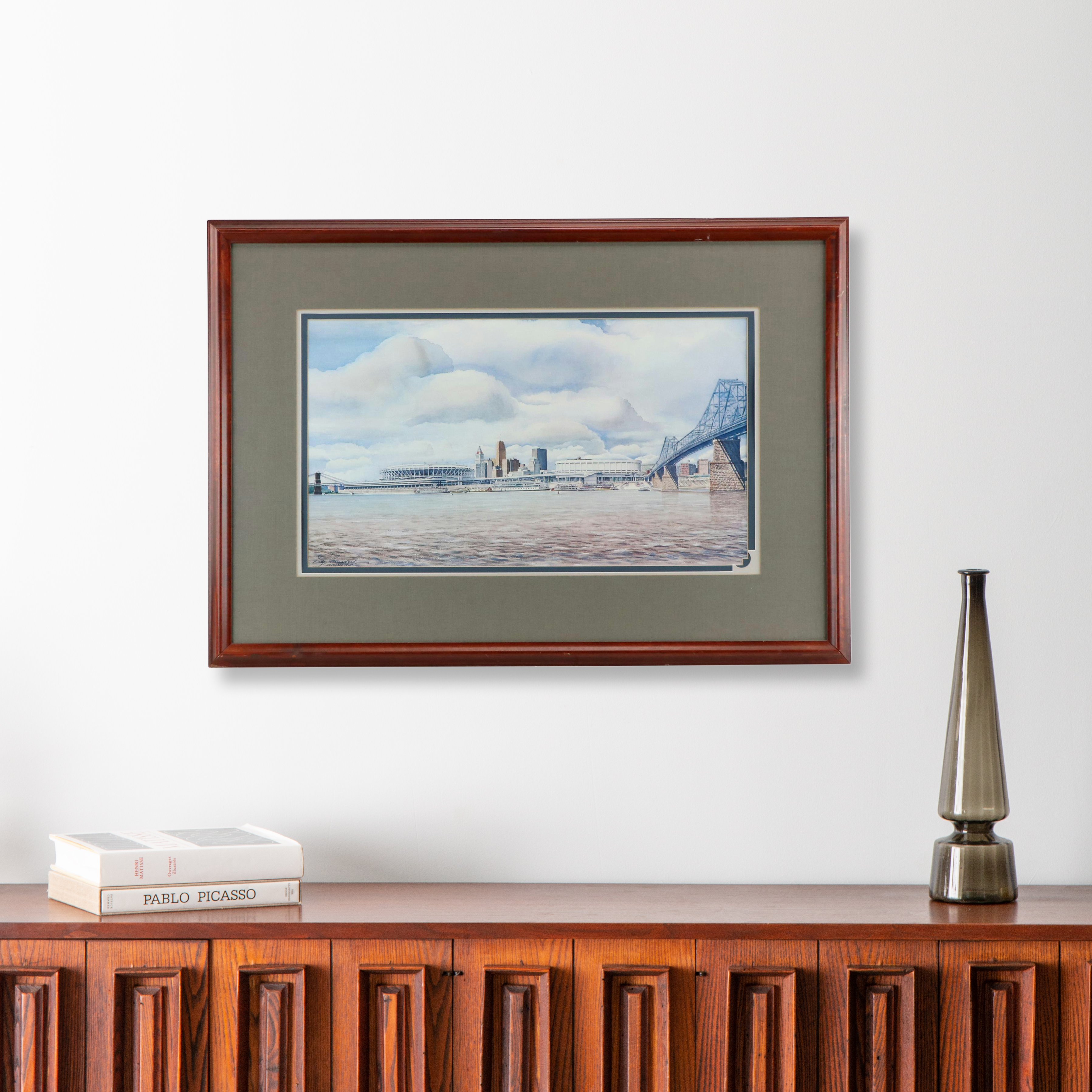 Offset Lithograph After Lee Greenwell "Bicentennial Cincinnati – 1976"