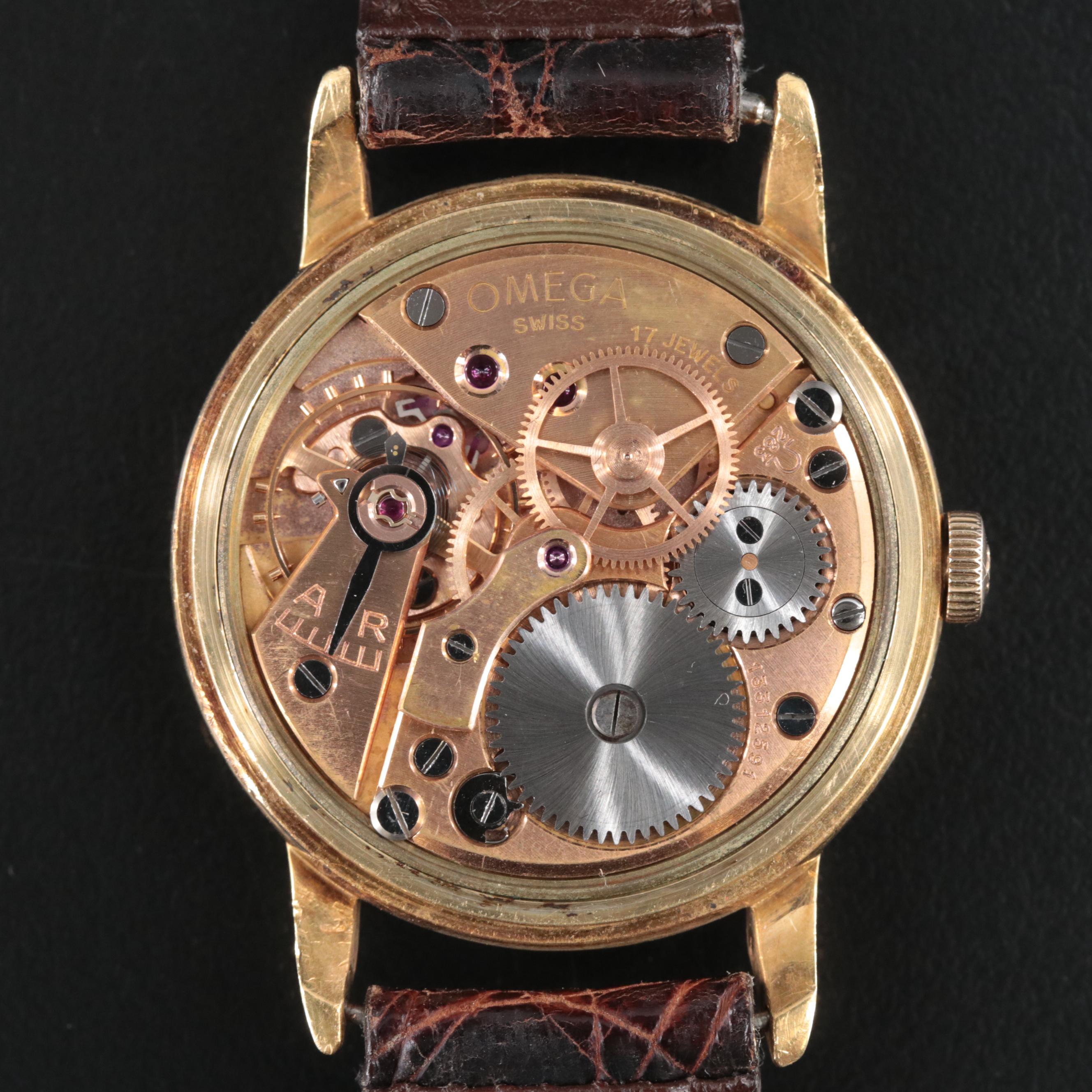 Vintage Omega 2686 18K Gold Watch