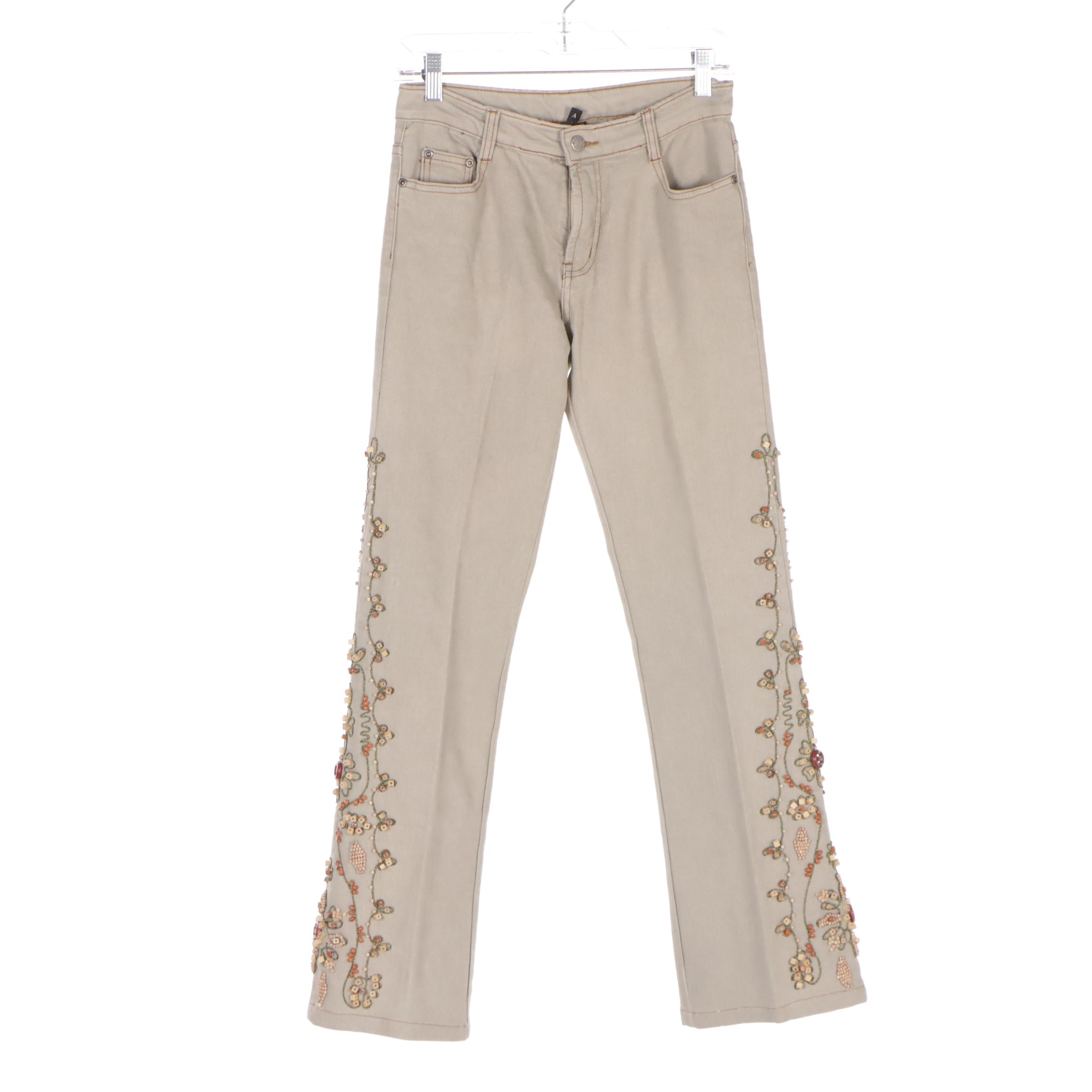 Ralph Lauren Black Label Lizard Embossed Leather Pants, Azi and Other Pants