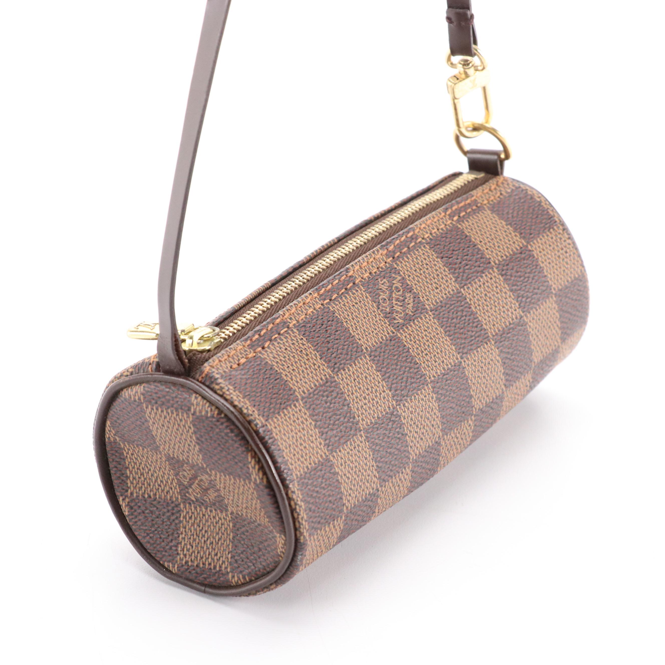 Louis Vuitton Papillon Pochette in Damier Ebene Canvas