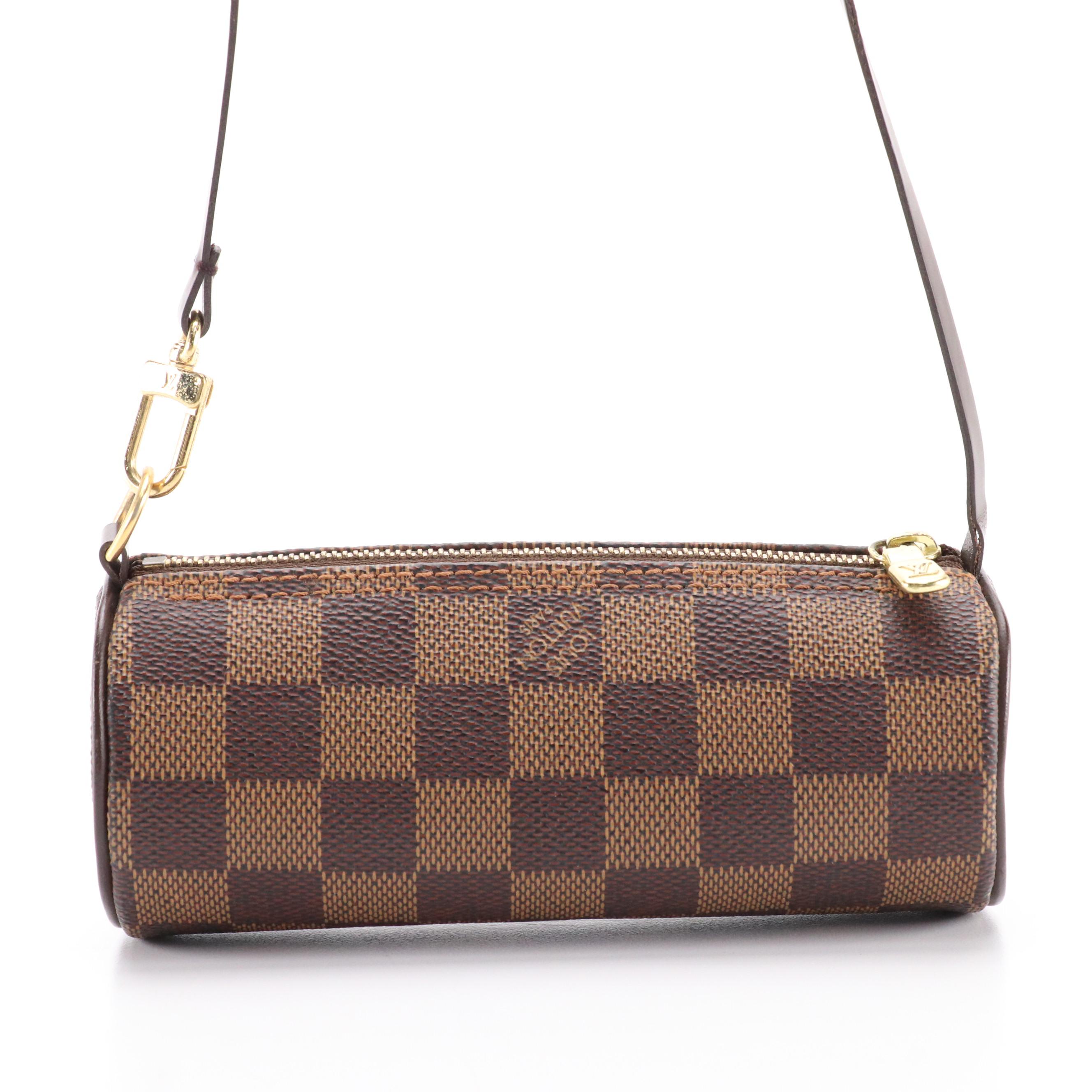 Louis Vuitton Papillon Pochette in Damier Ebene Canvas