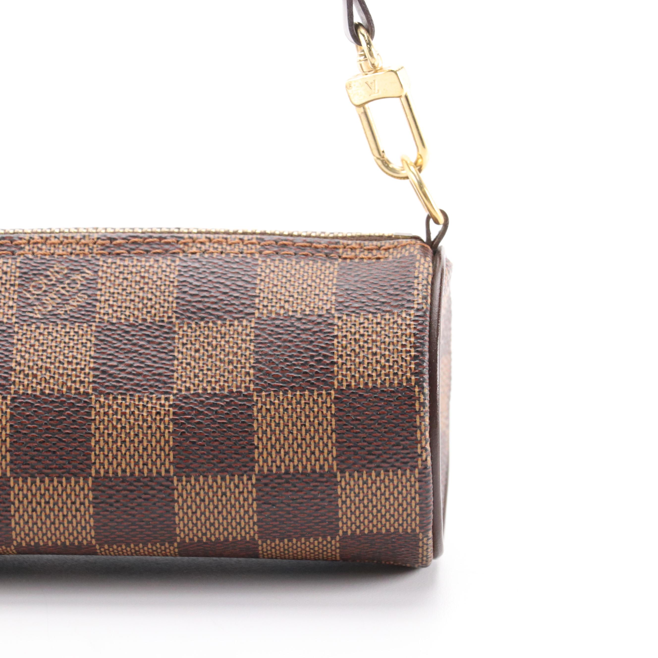 Louis Vuitton Papillon Pochette in Damier Ebene Canvas