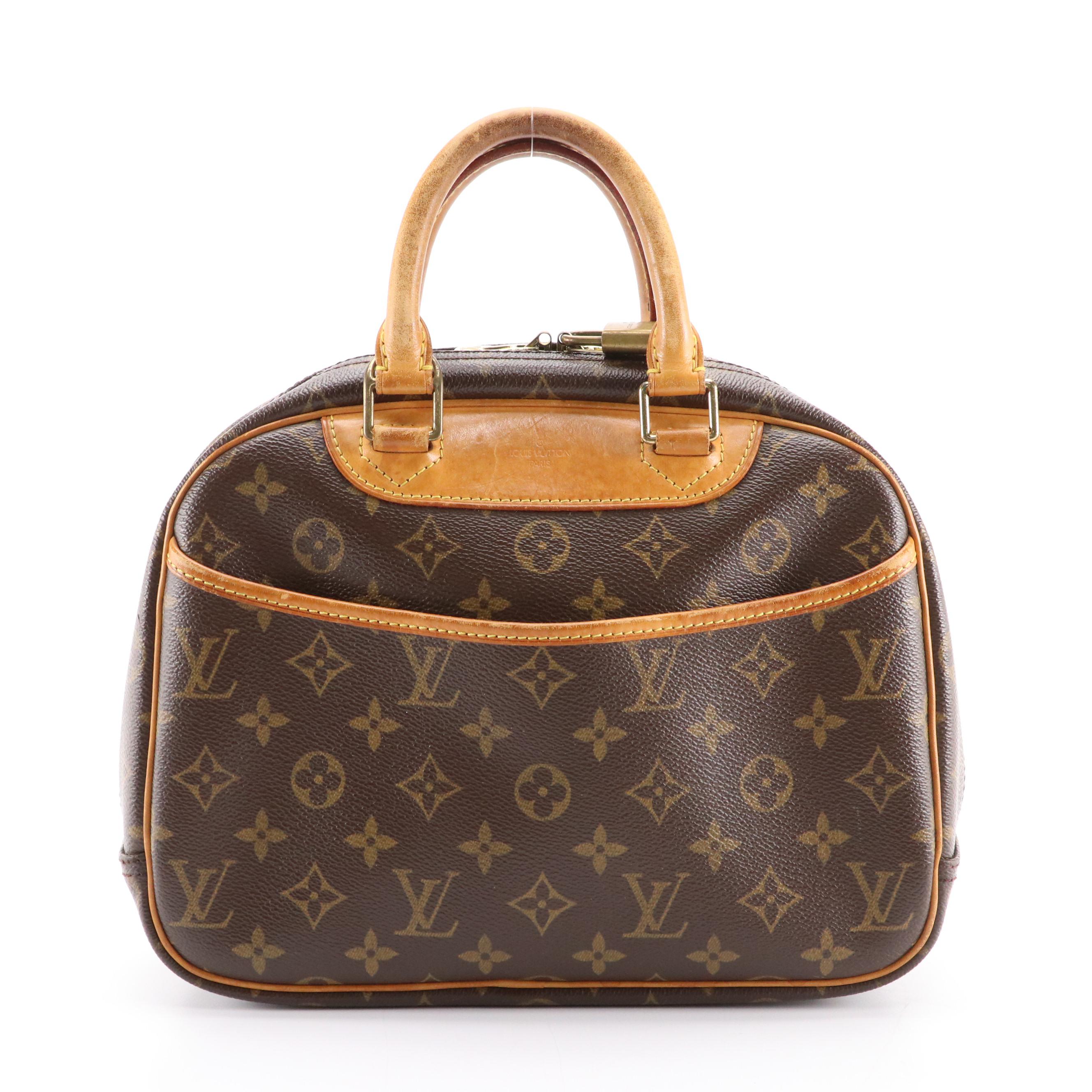 Louis Vuitton Trouville Travel Bag in Monogram Canvas and Vachetta Leather