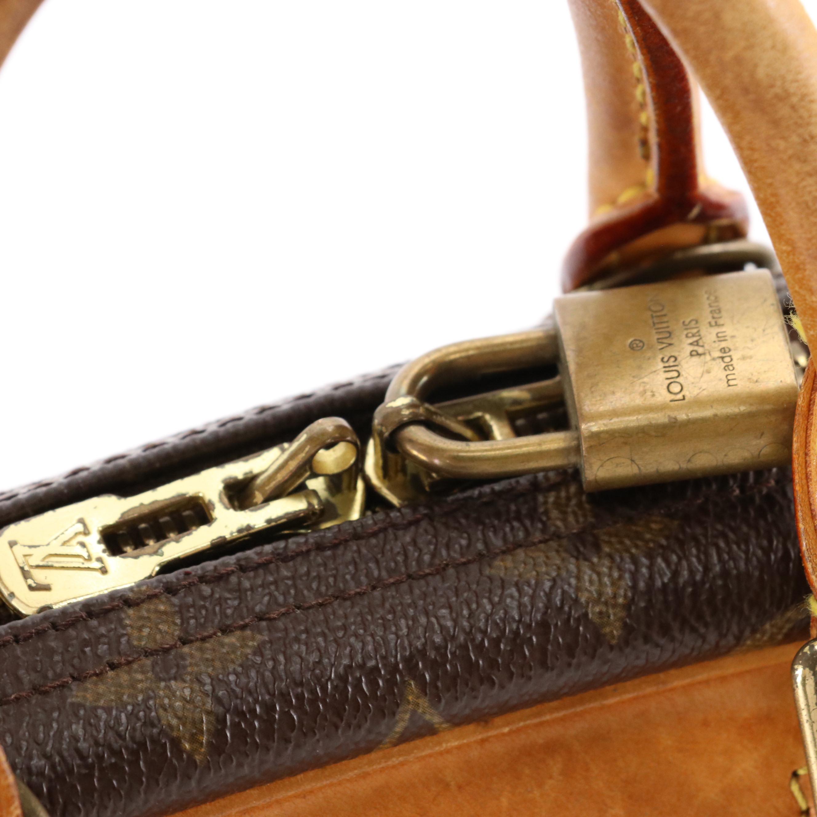 Louis Vuitton Trouville Travel Bag in Monogram Canvas and Vachetta Leather