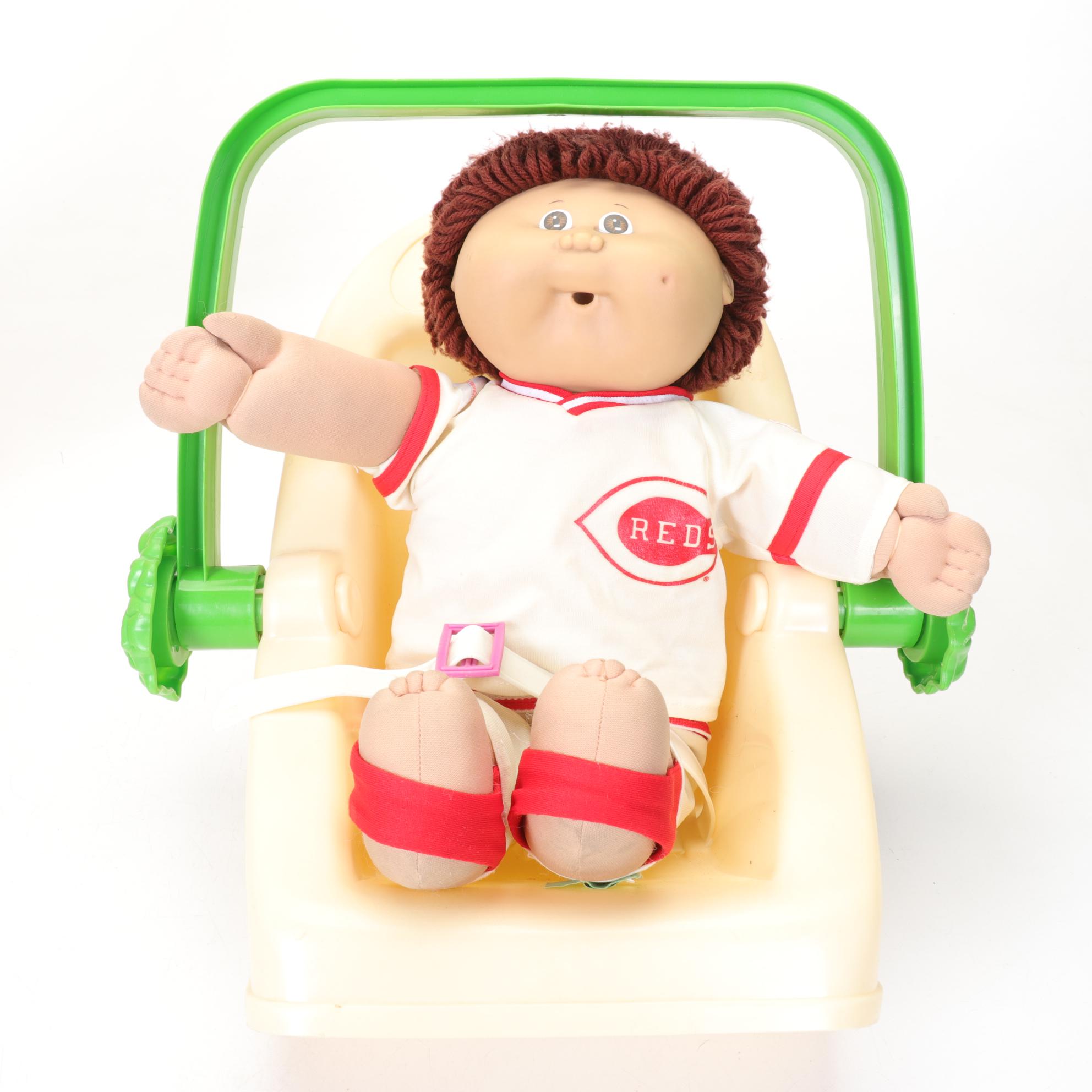 Cincinnati Reds Cabbage Patch Doll with Other Dolls and Accessories
