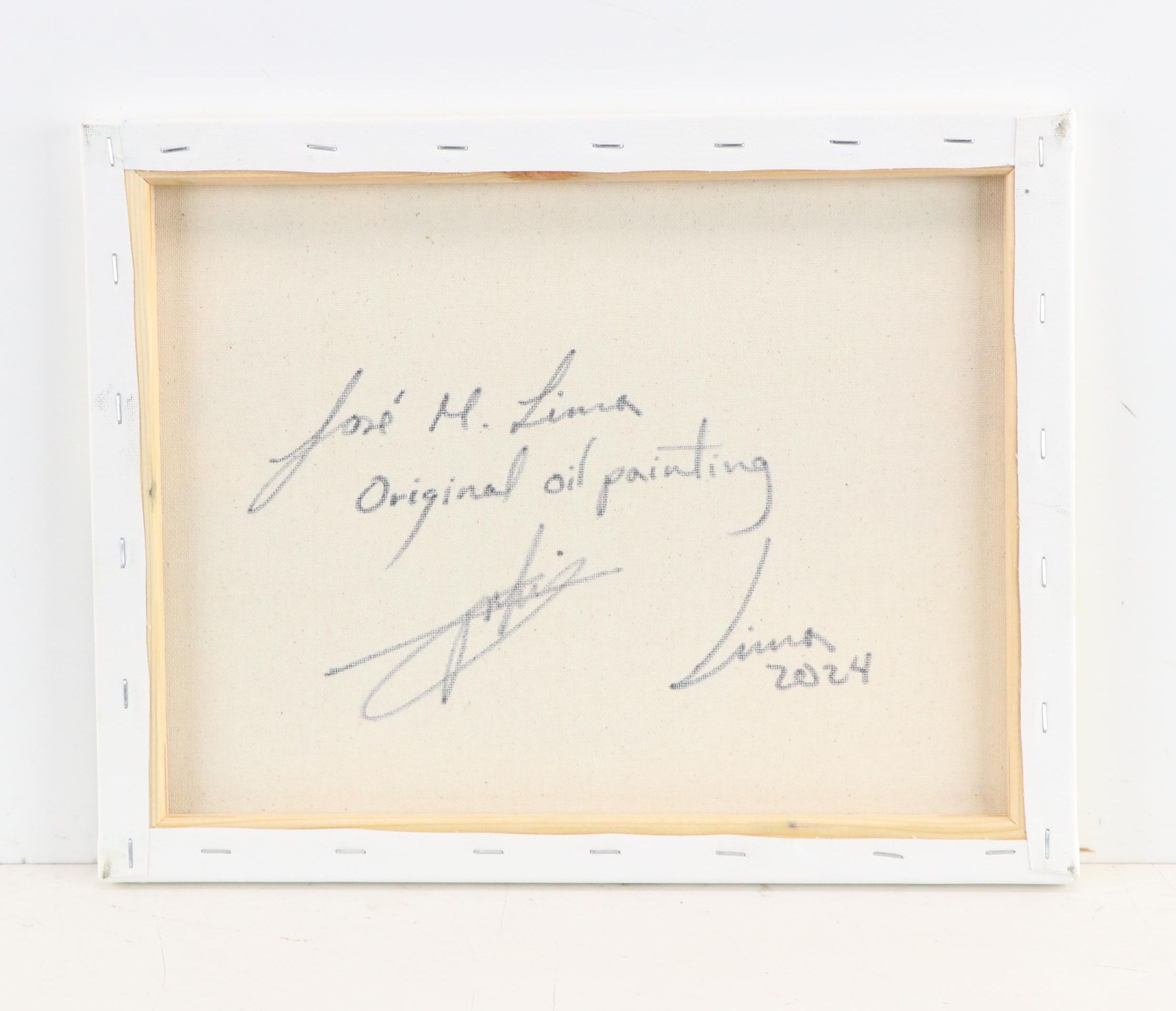 José M. Lima Floral Still Life Oil Painting, 2024