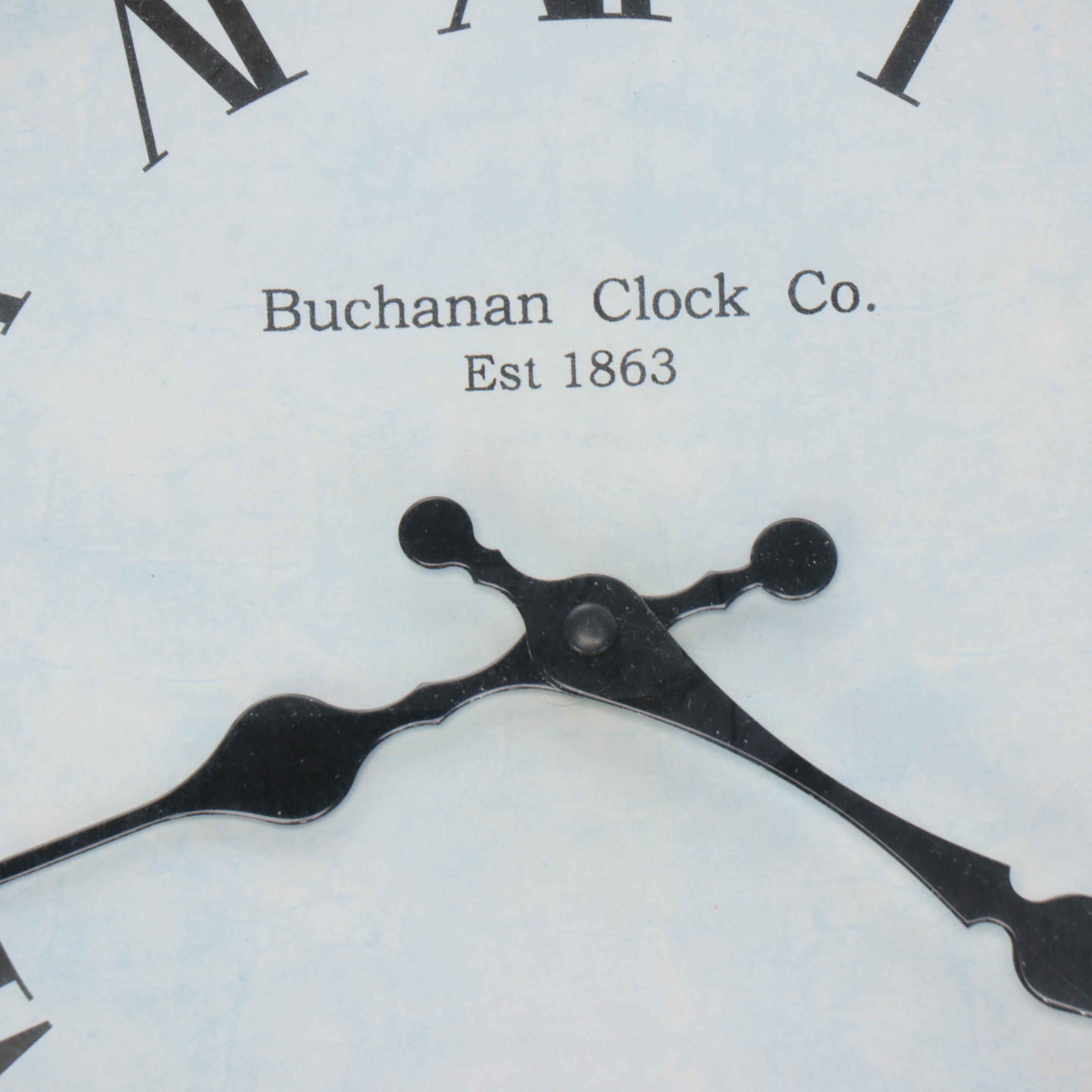 Three Hands Corp Metal Battery Operated Wall Clock