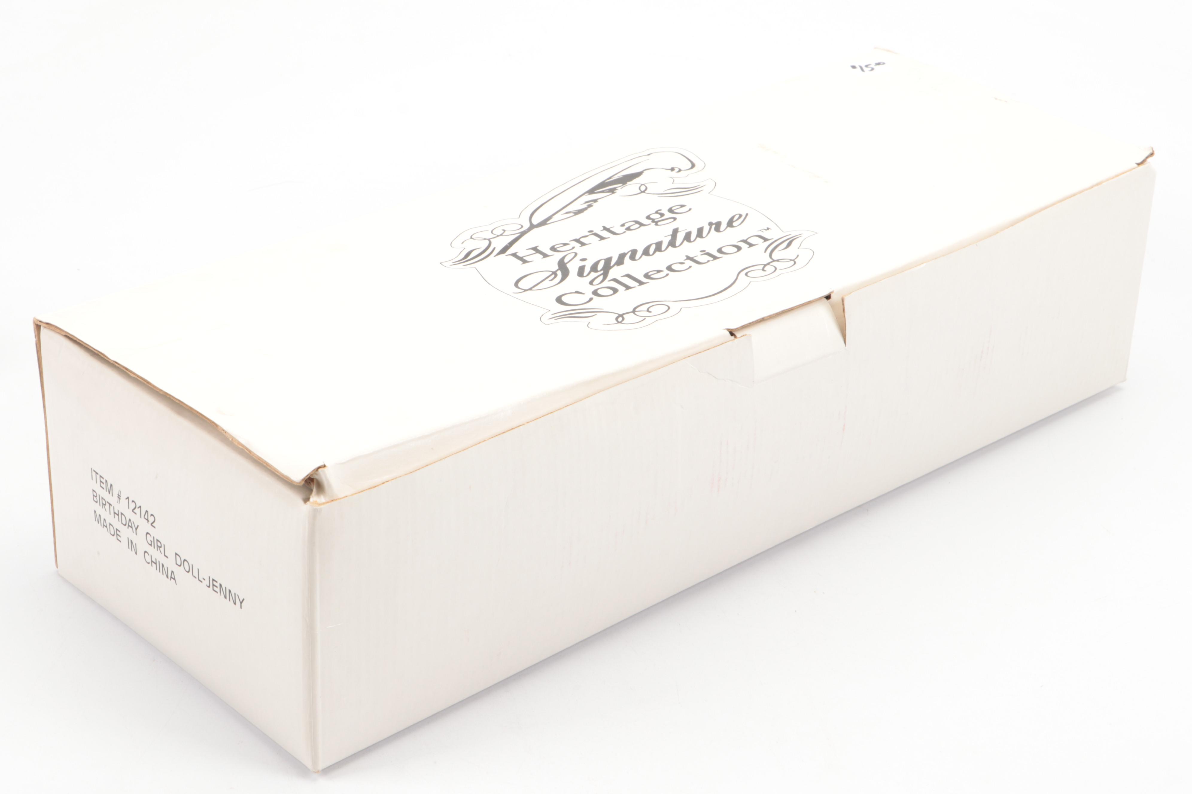 Heritage Signature Collection "Birthday Girl Jennie" with Other Porcelain Dolls