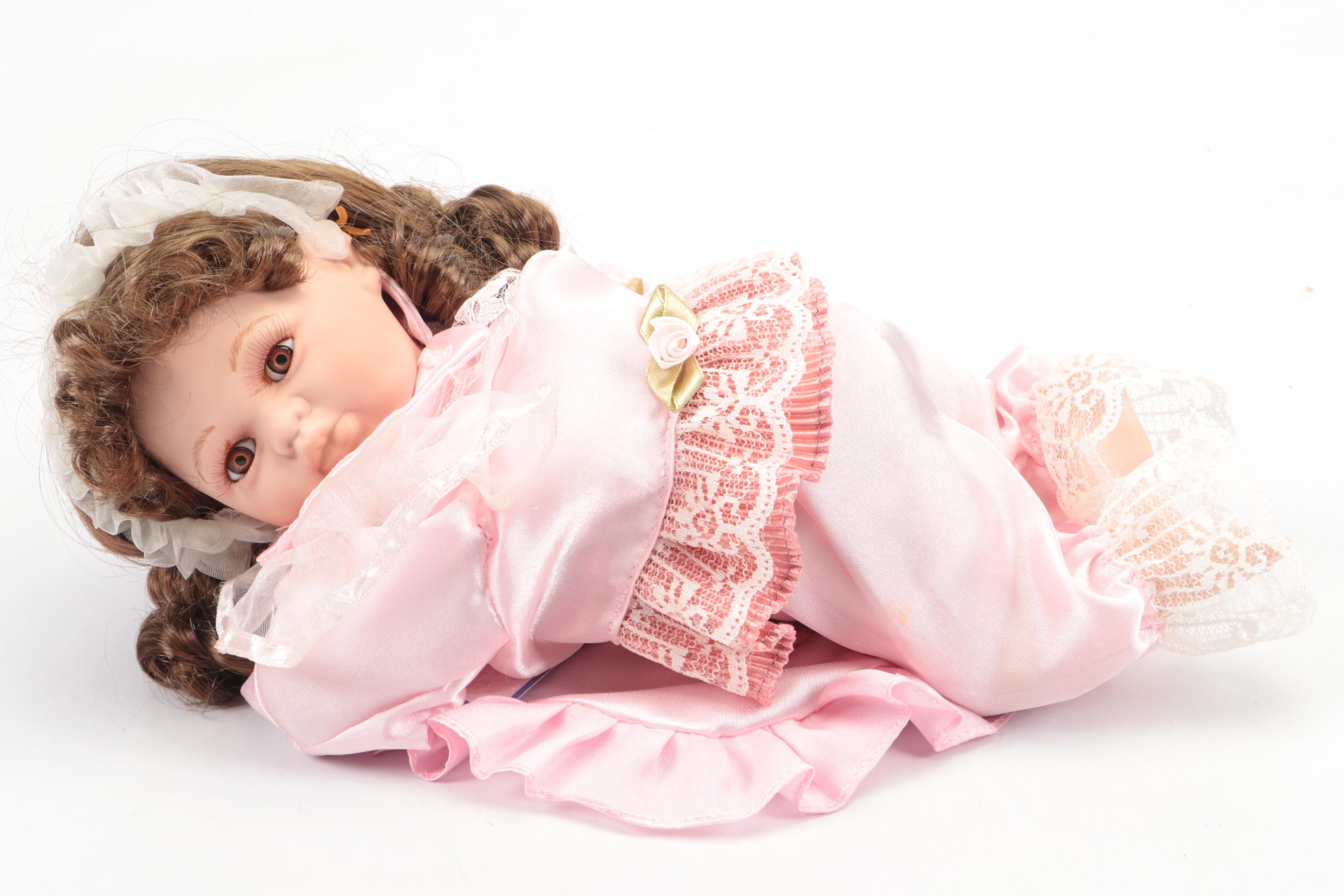 Heritage Signature Collection "Birthday Girl Jennie" with Other Porcelain Dolls