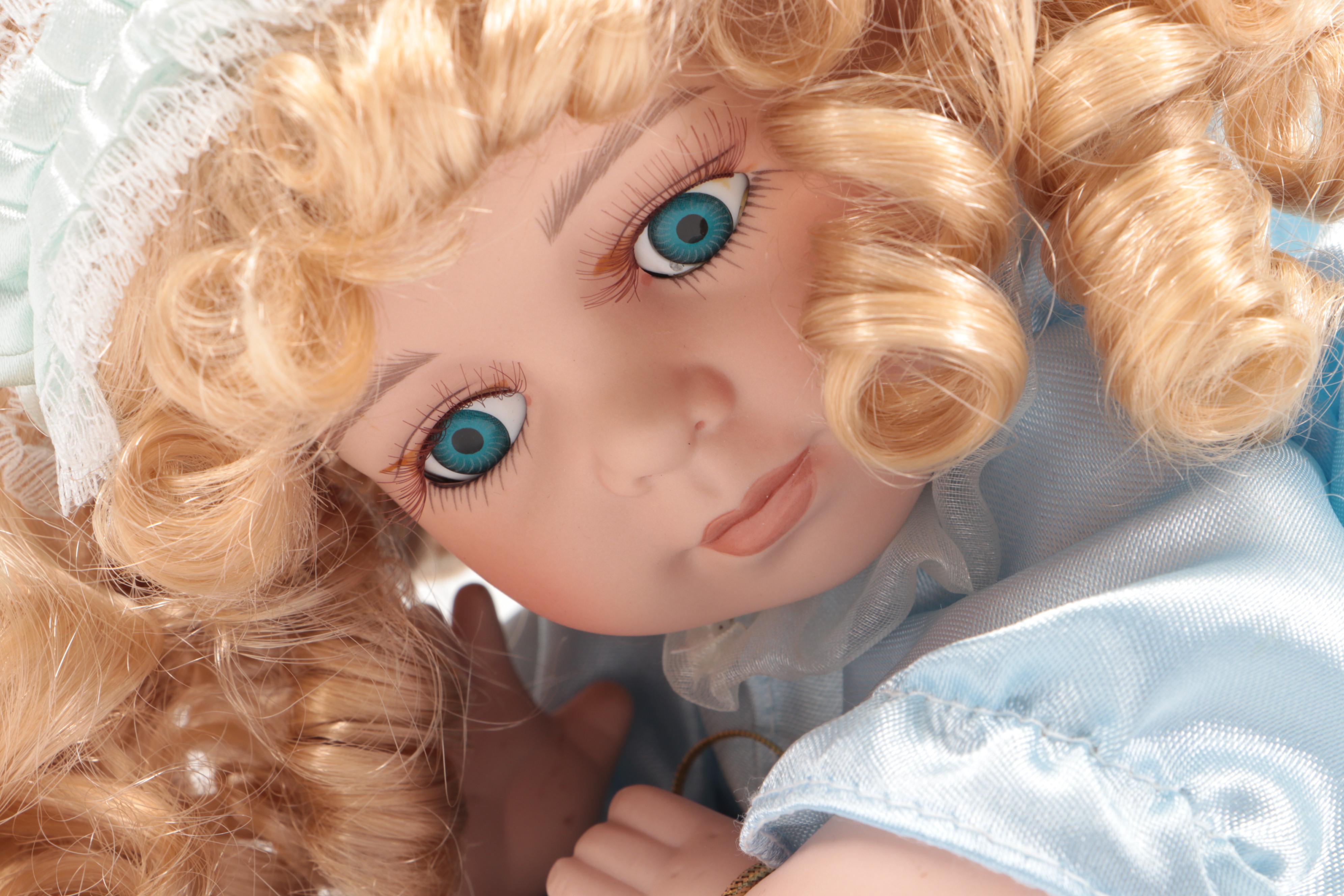 Heritage Signature Collection "Birthday Girl Jennie" with Other Porcelain Dolls